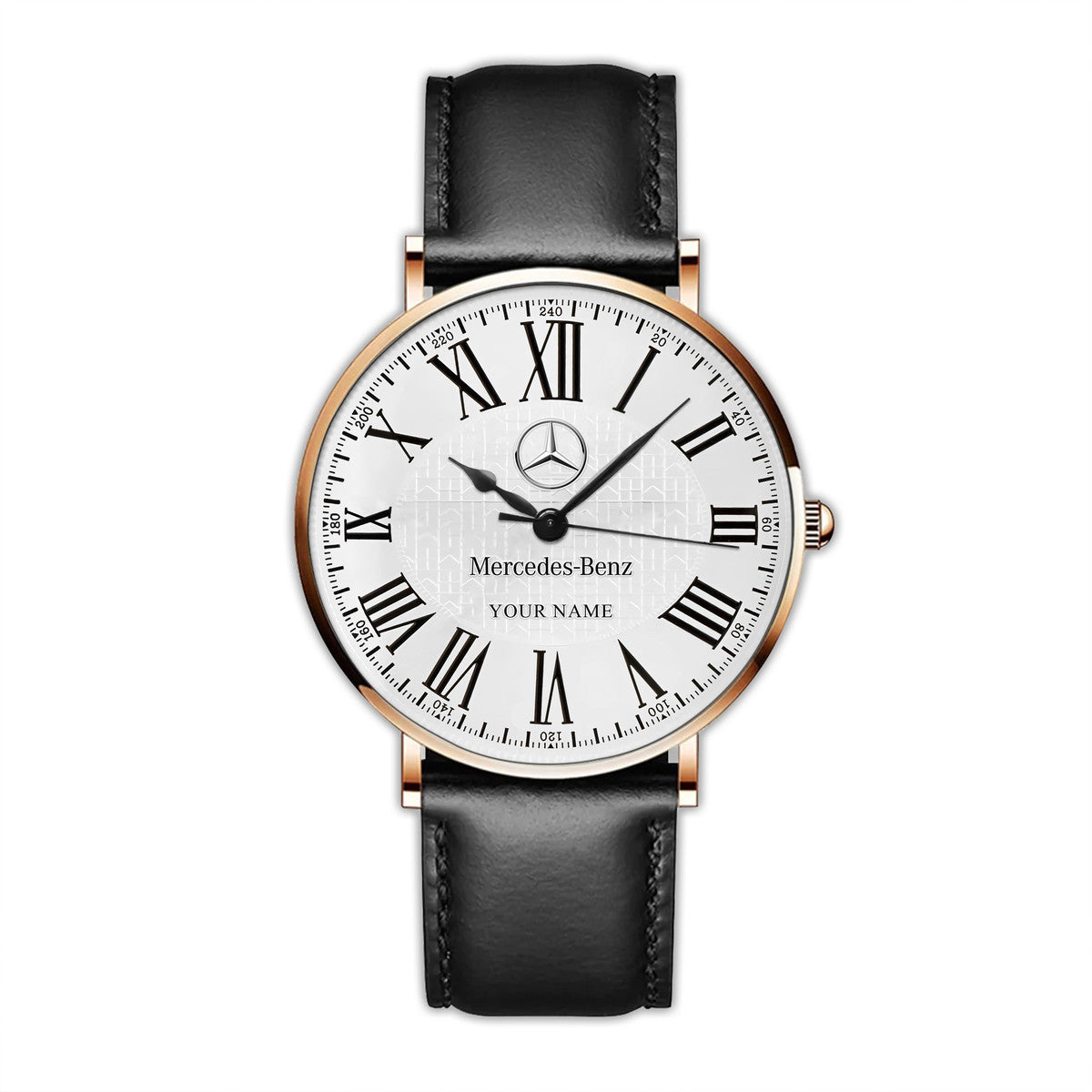 Personalized Merc Luxury Quartz Leather Watch P290402