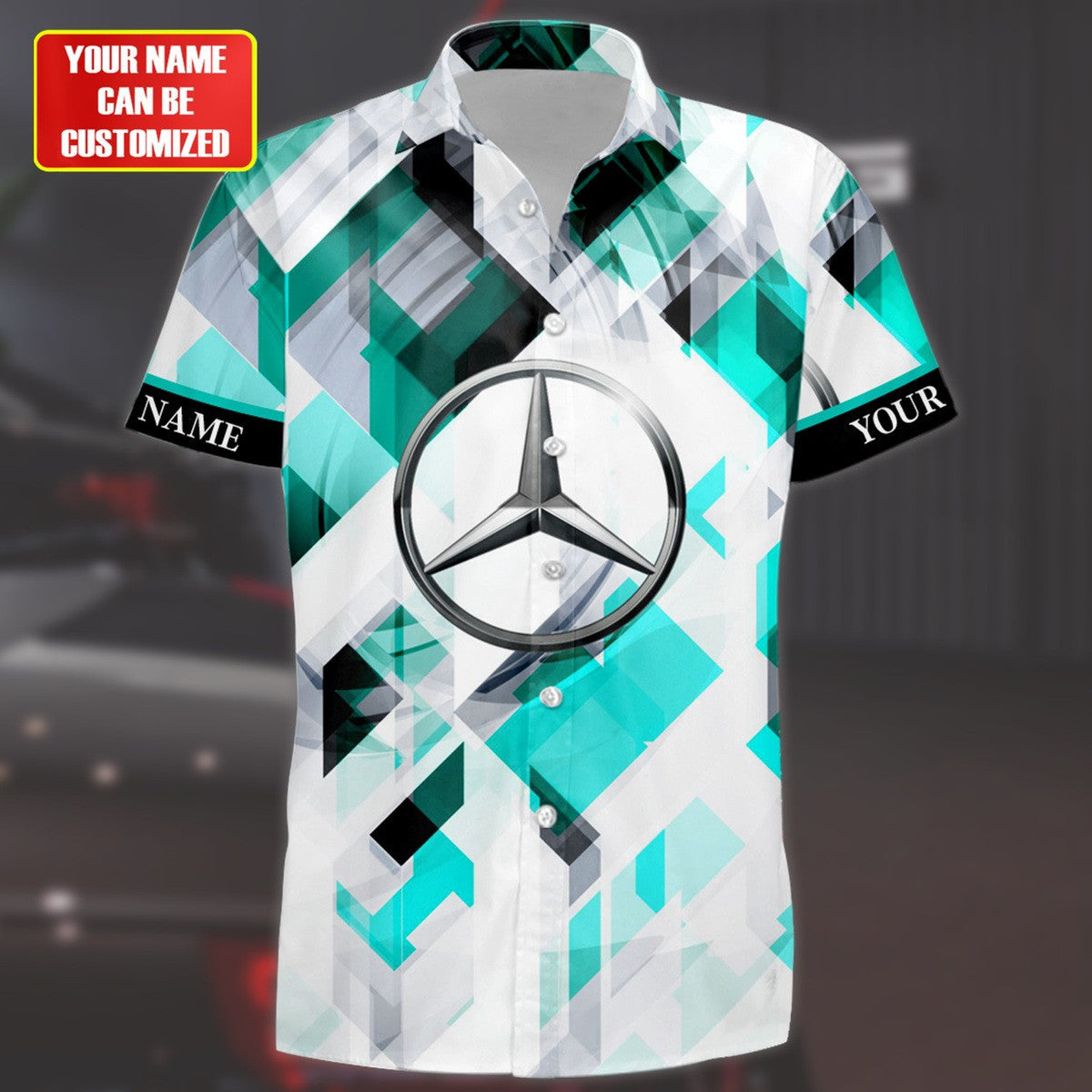 Merc AMG Petronas Hawaii Shirt Beach Short S030506