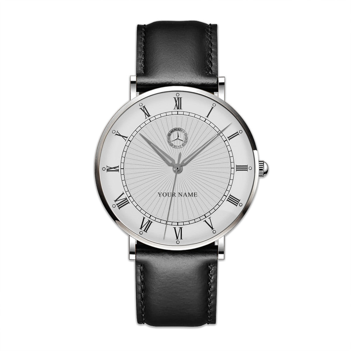 Personalized Merc Classic Quartz Leather Watch P090501