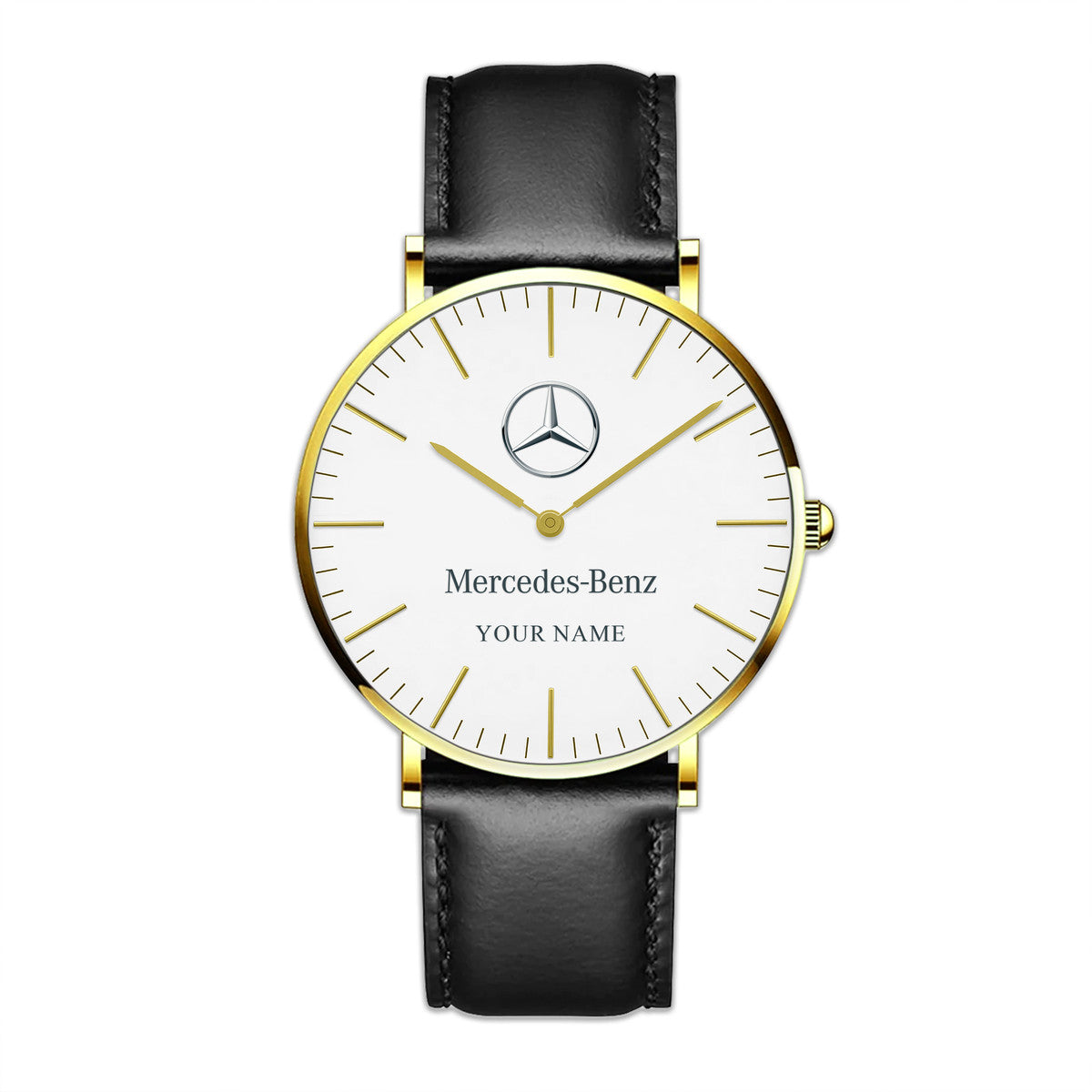 Personalized Merc Classic Quartz Leather Watch P210501