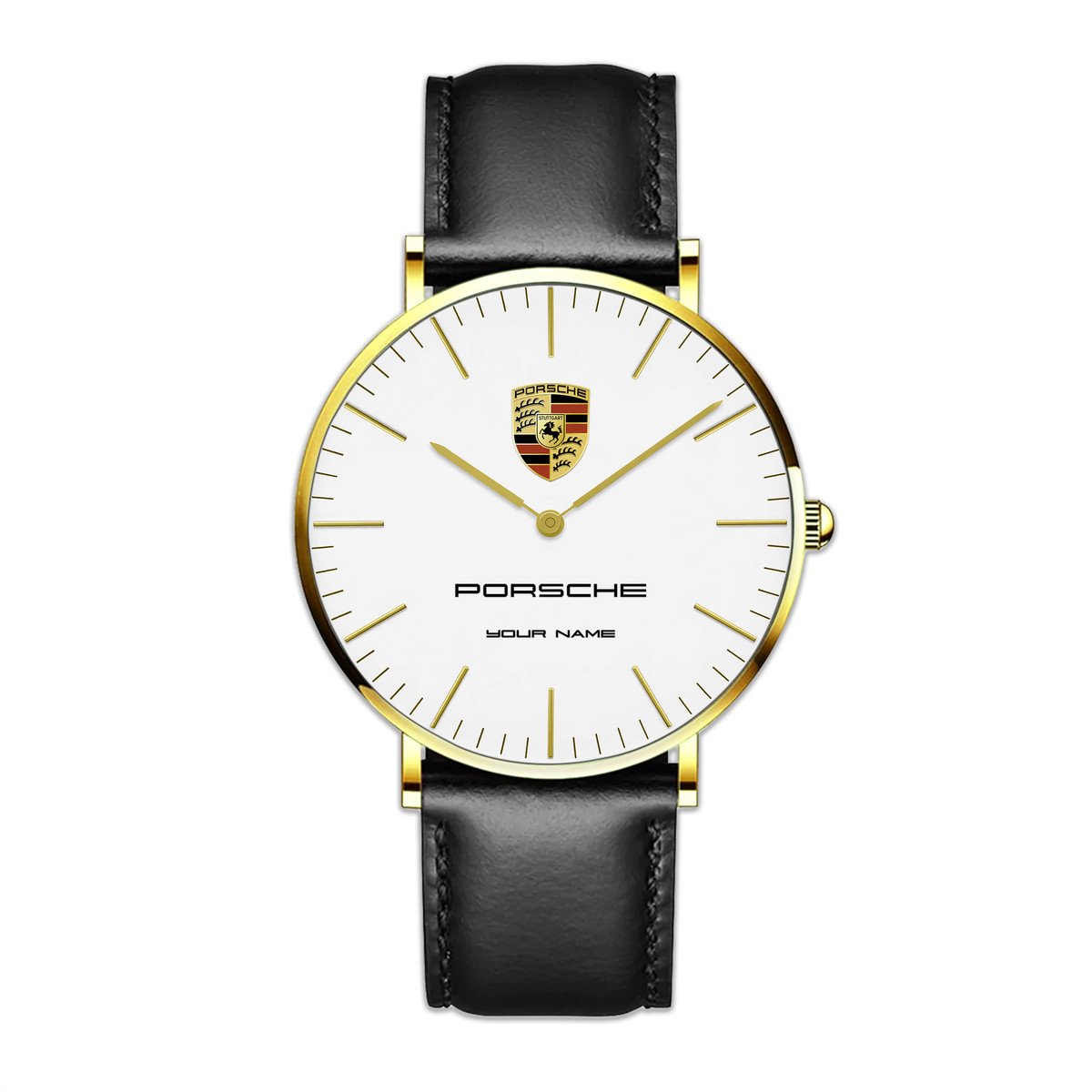 Personalized Pors Classic Quartz Leather Watch P210502
