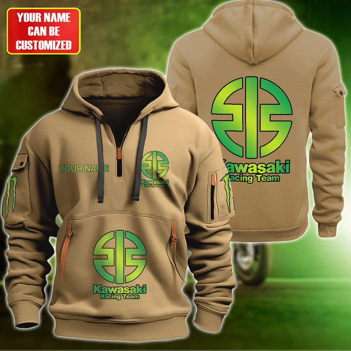 Personalized KW Racing Zip-Hoodie Cotton Jacket Q230504