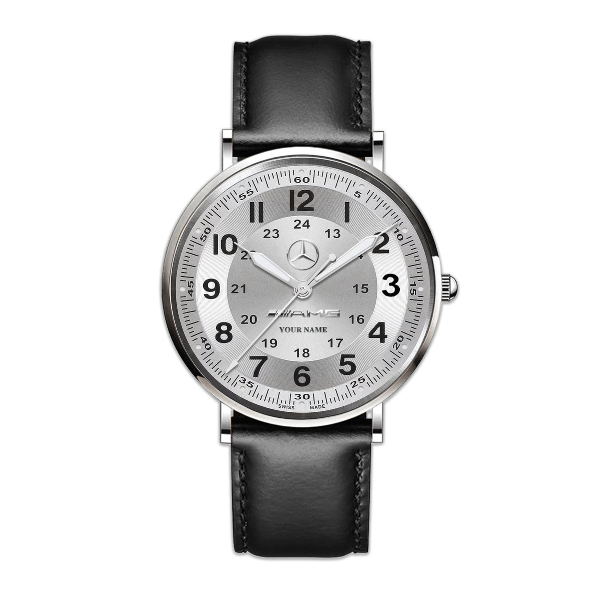 Personalized Merc AMG Luxury Quartz Leather Watch QB170705