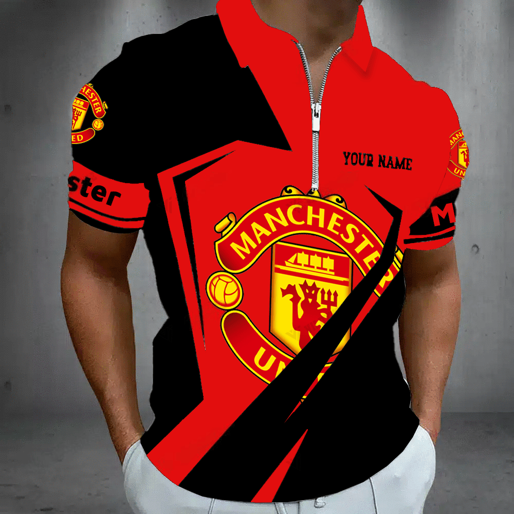Personalized Manchester United 3D Full Printing Set , Manchester United Zip Polo, Shirt , Hoodie , Short , Polo ,hawaii , ... S121120