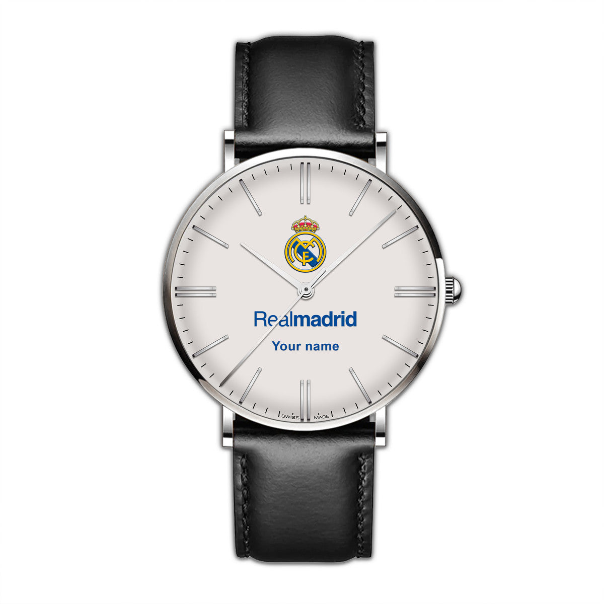 Personalized Real Madrid Luxury Quartz Leather Watch Q130802