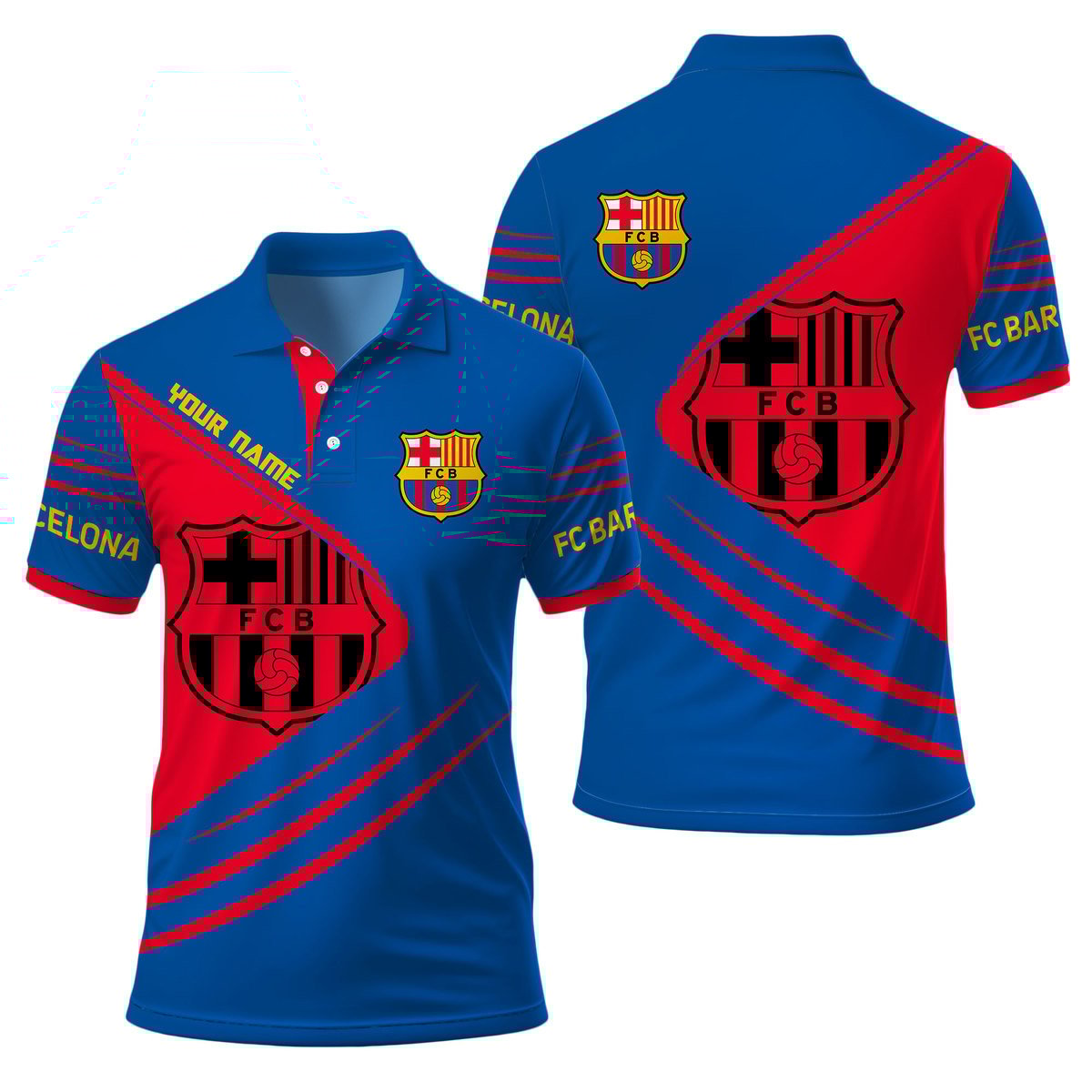Personalized Barça V2 3D Full Printing Set , Barça Shirt , Barça Set , Hoodie , Short , Polo , hawaii , ... Q140801