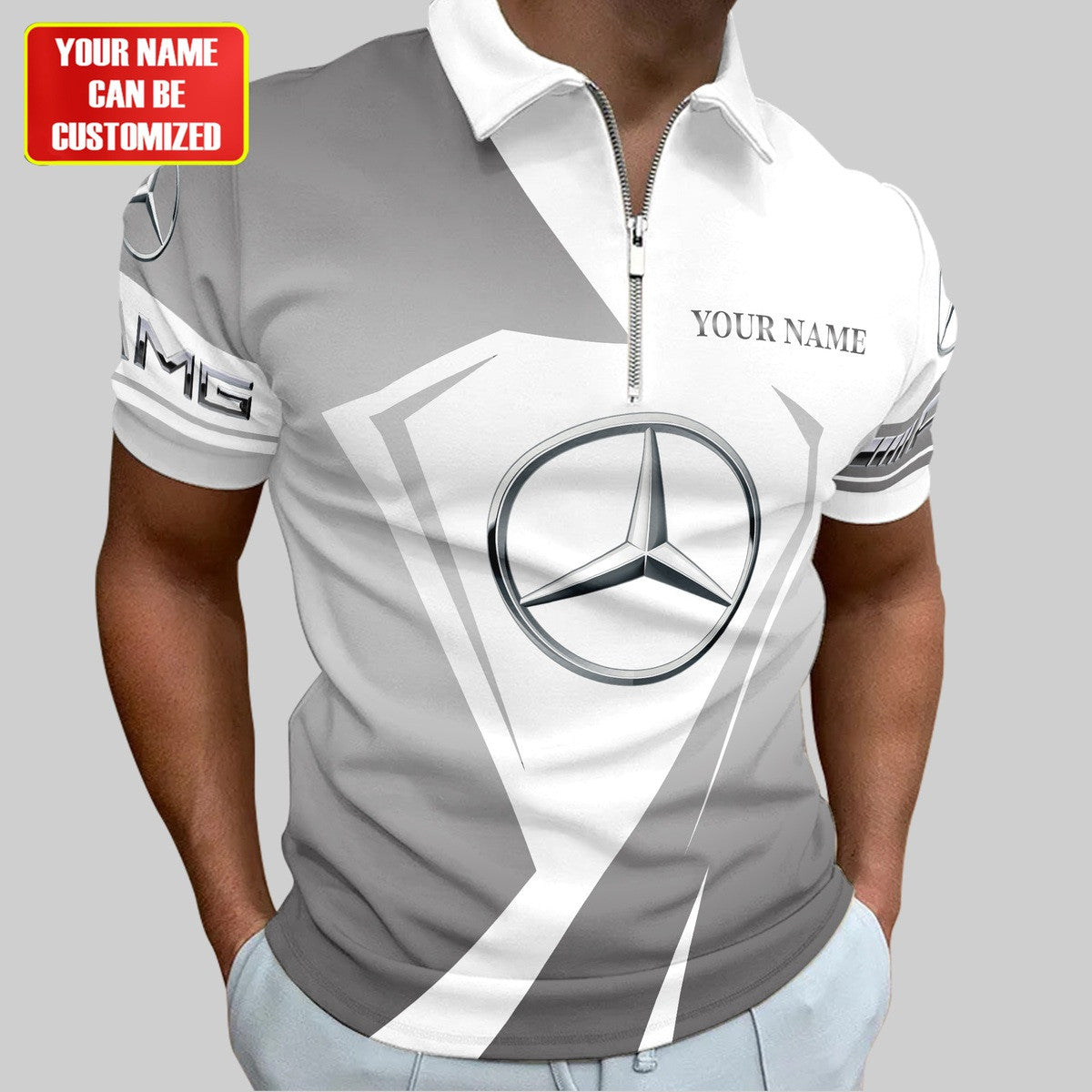 Personalized Merc AMG 3D Full Printing Set , Merc AMG Zip Polo, Shirt , Hoodie , Short , Polo ,hawaii S140808