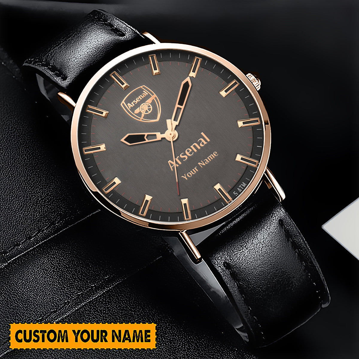 Personalized Arsenal Quartz Leather Watch QB130801