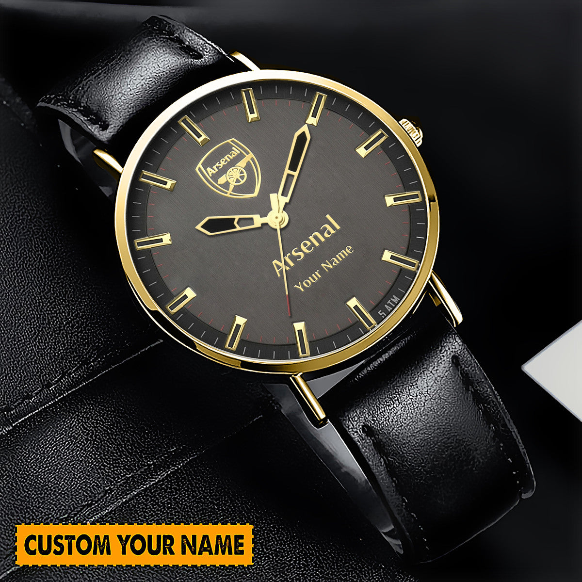 Personalized Arsenal Quartz Leather Watch QB130801