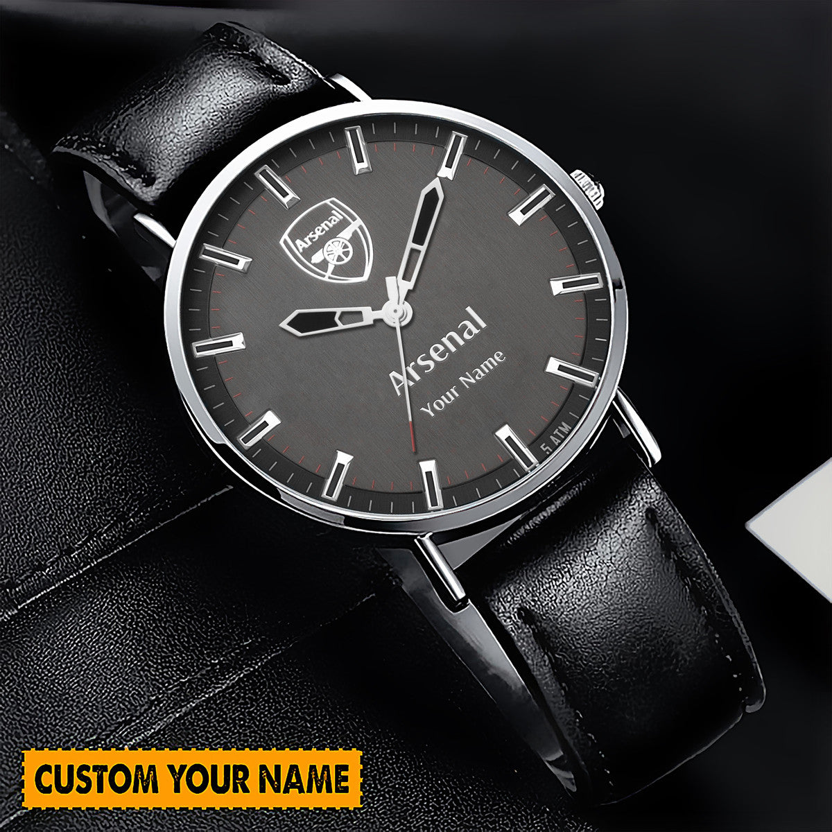 Personalized Arsenal Quartz Leather Watch QB130801