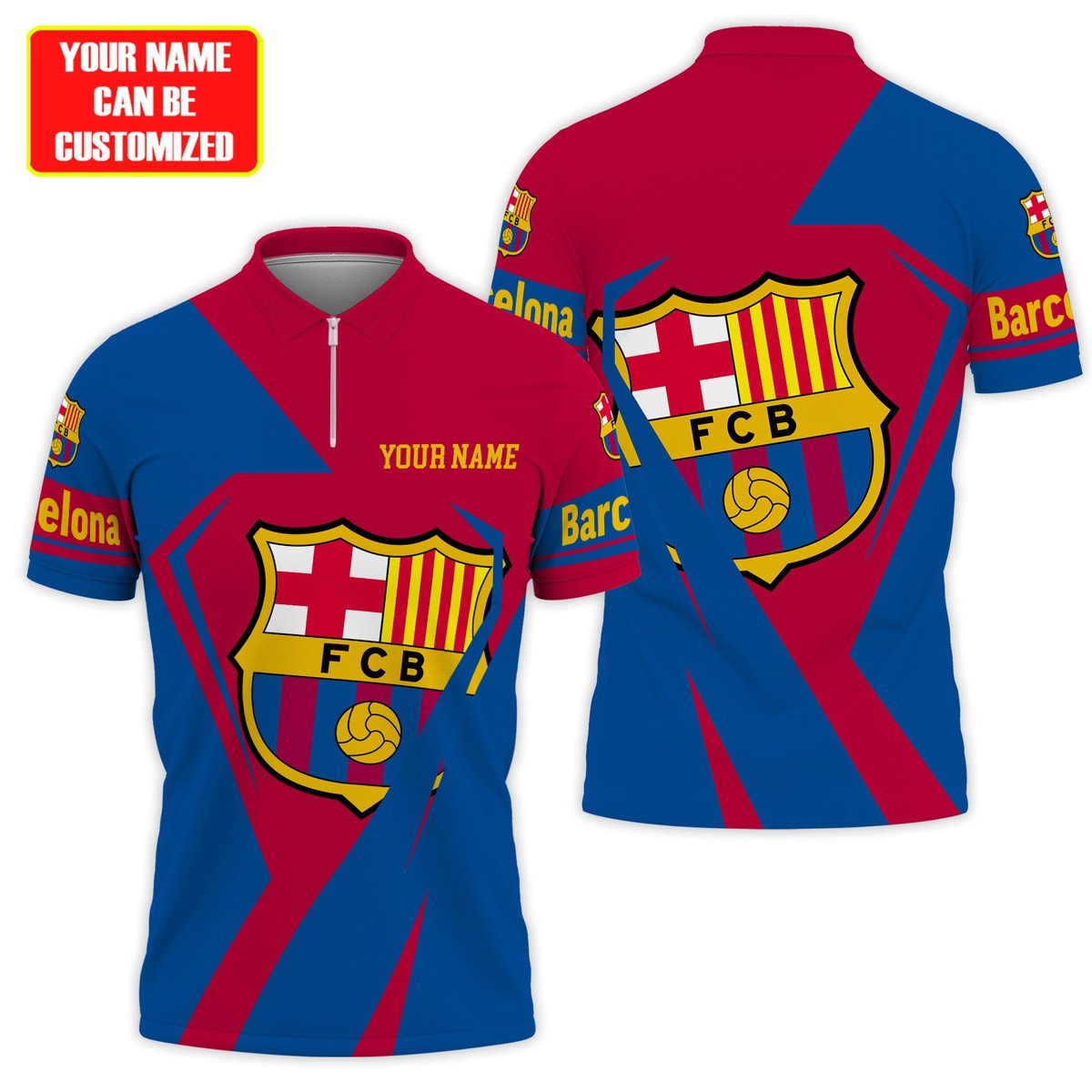 Personalized Barça 3D Full Printing Set , Barça Shirt ,Barça Shirt , Zipper Polo, Hoodie , Short ,Polo ,hawaii , ... Q150815