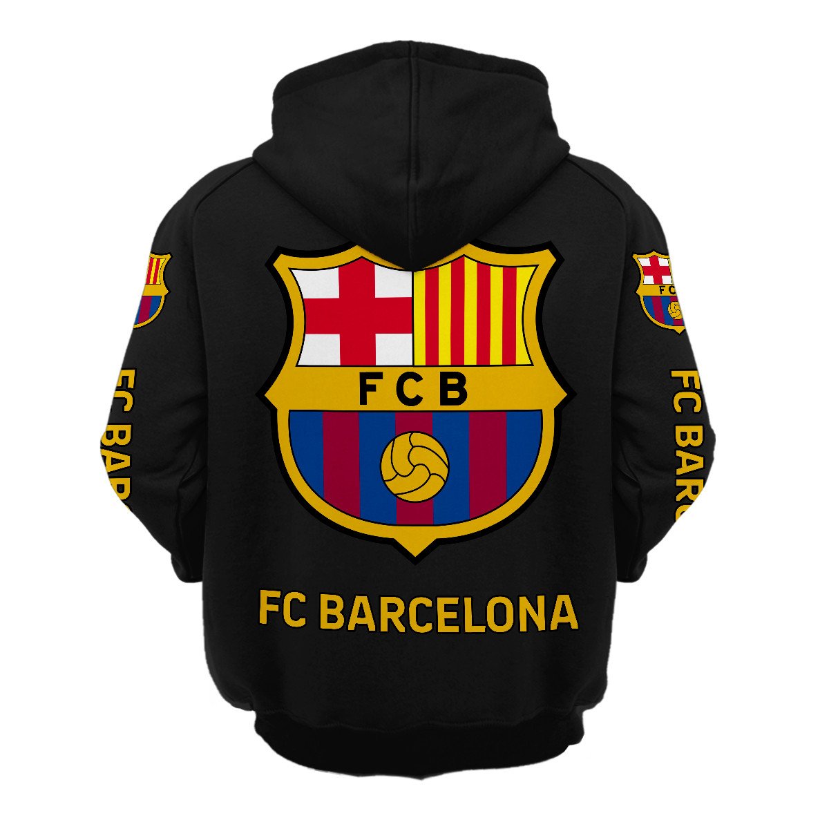 Personalized Barça Retro Cotton Hoodie S200805
