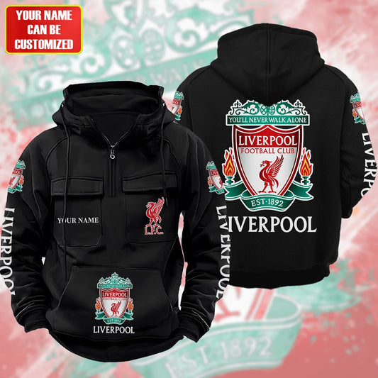 Personalized Liverpool Retro Cotton Hoodie S200807