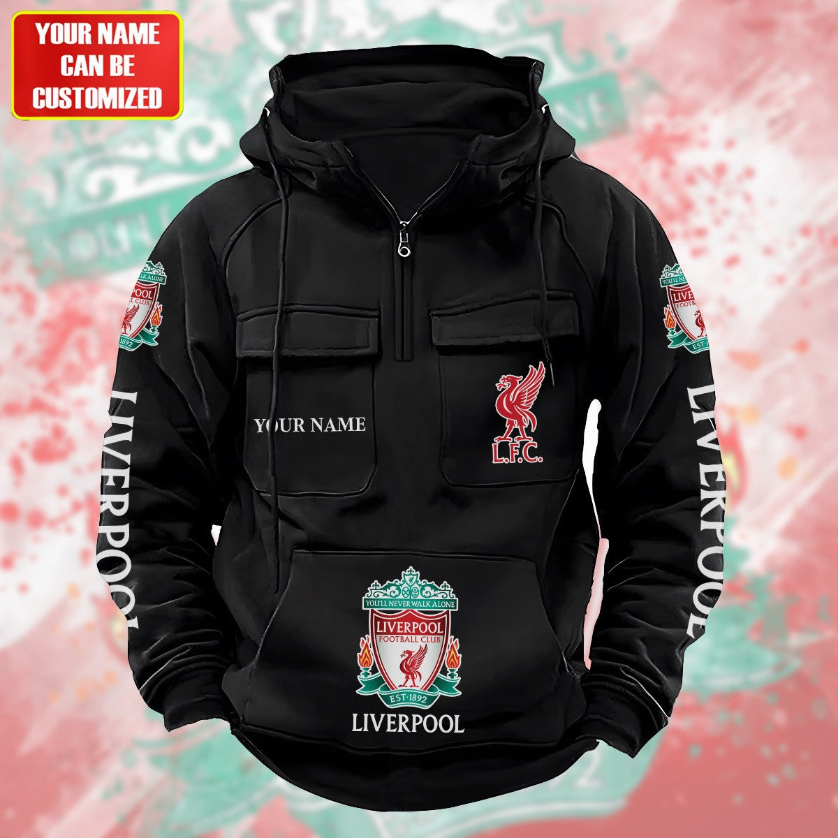 Personalized Liverpool Retro Cotton Hoodie S200807
