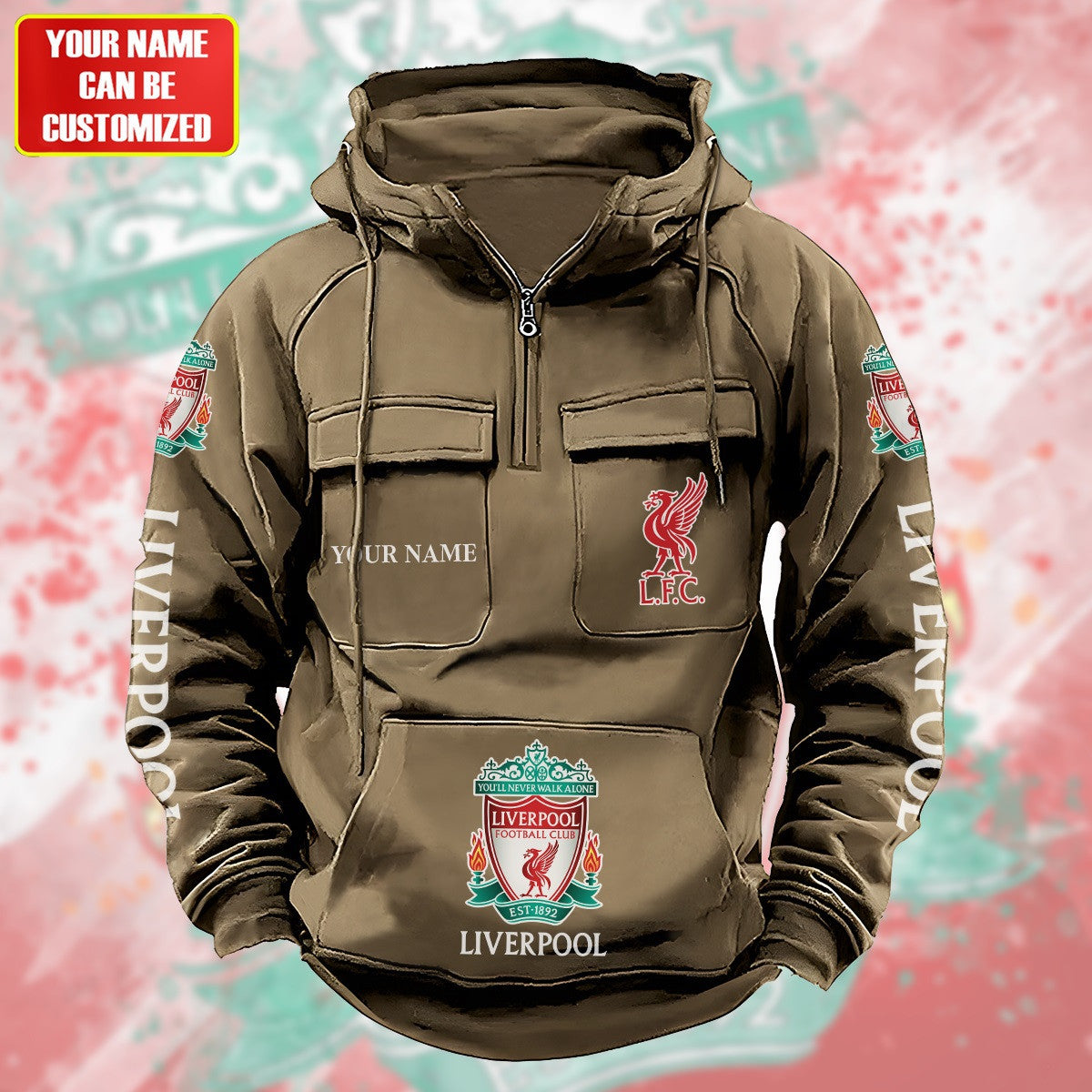 Personalized Liverpool Retro Cotton Hoodie S200807