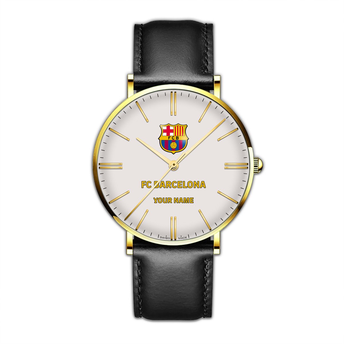 Personalized Barca Luxury Quartz Leather Watch Q160807