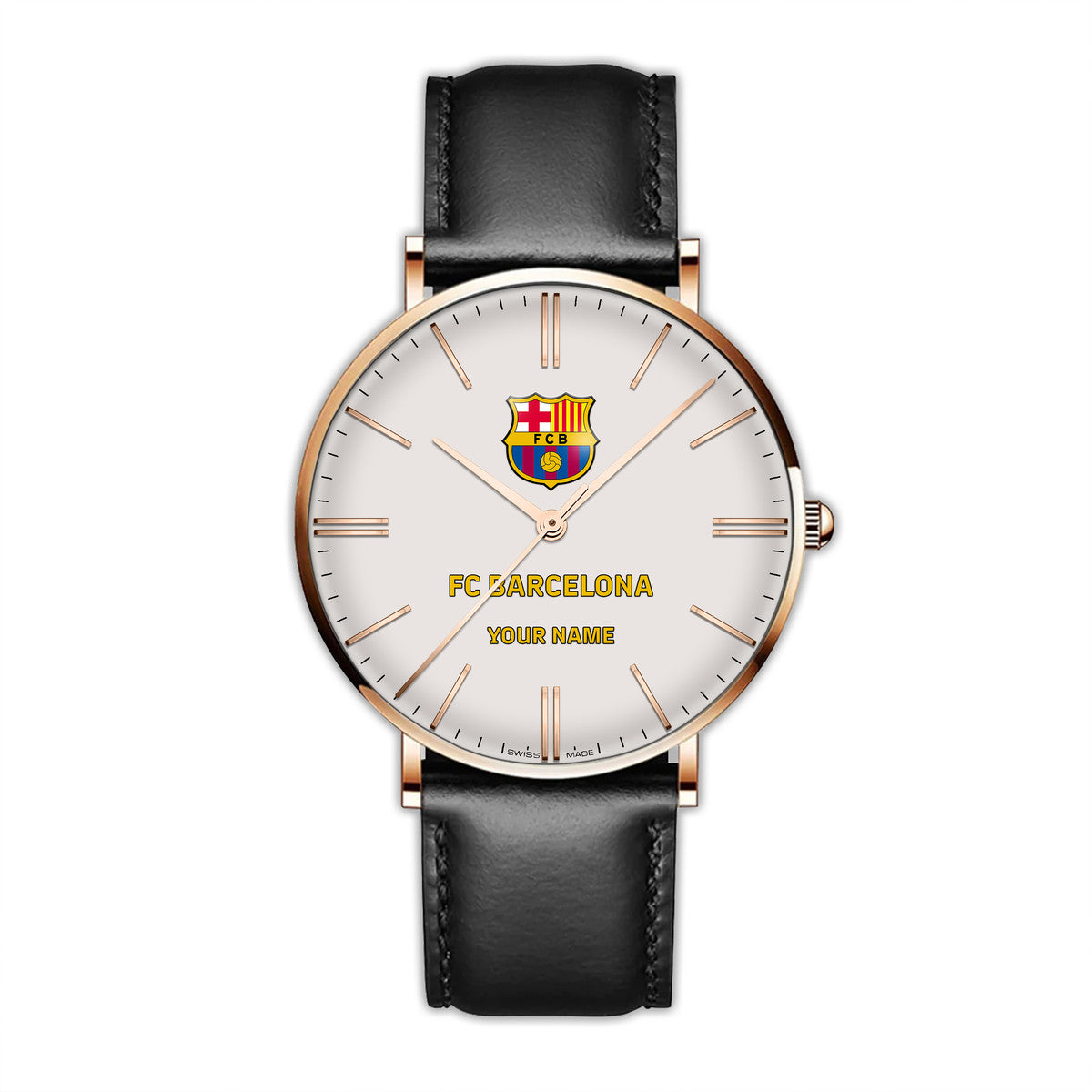 Personalized Barca Luxury Quartz Leather Watch Q160807