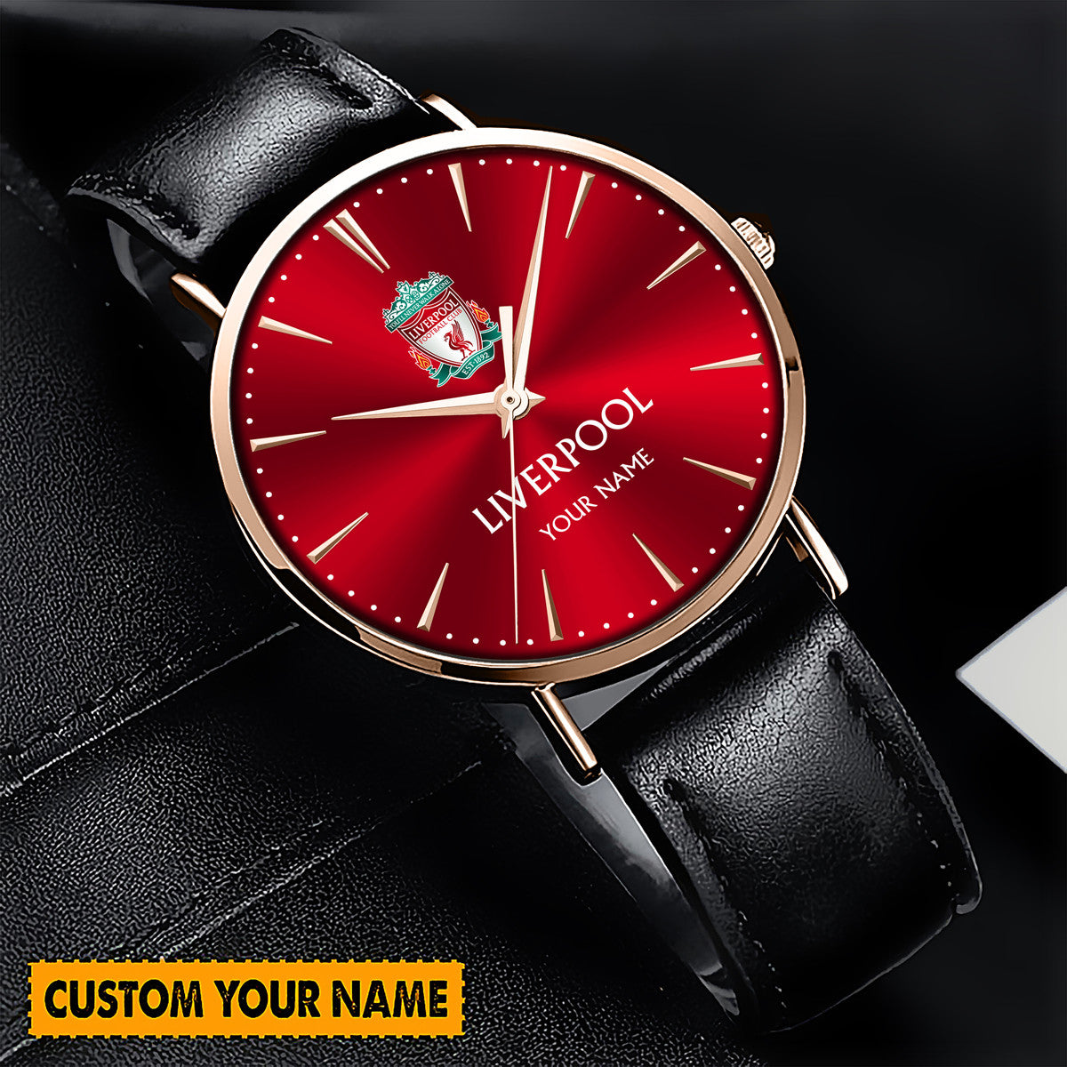 Personalized Liverpool Quartz Leather Watch QB190803