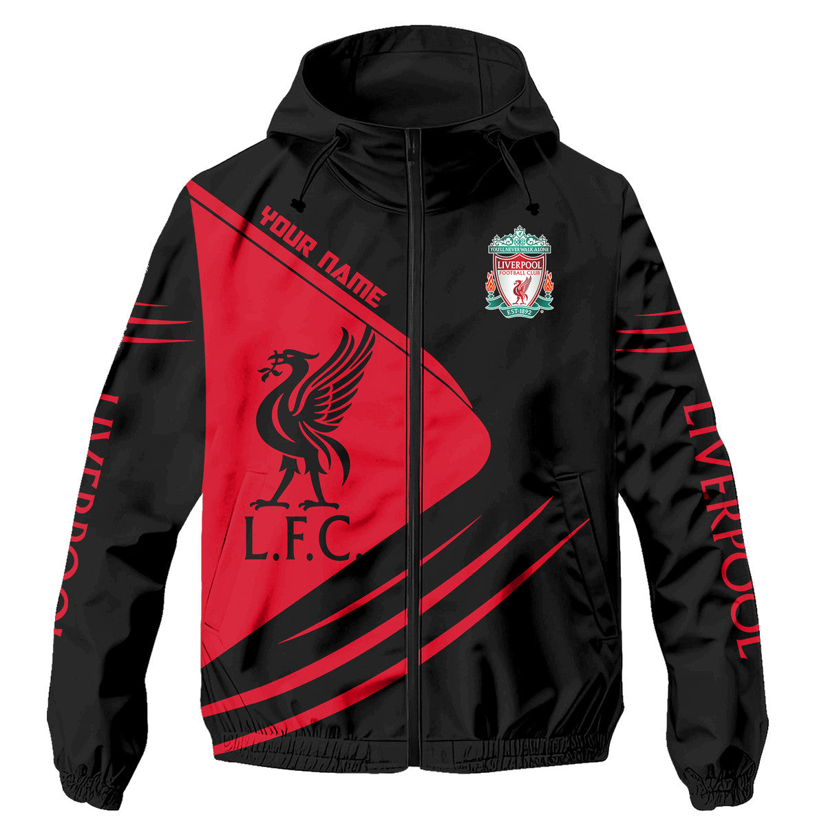 Personalized Liverpool Windproof Rush Jacket P230802