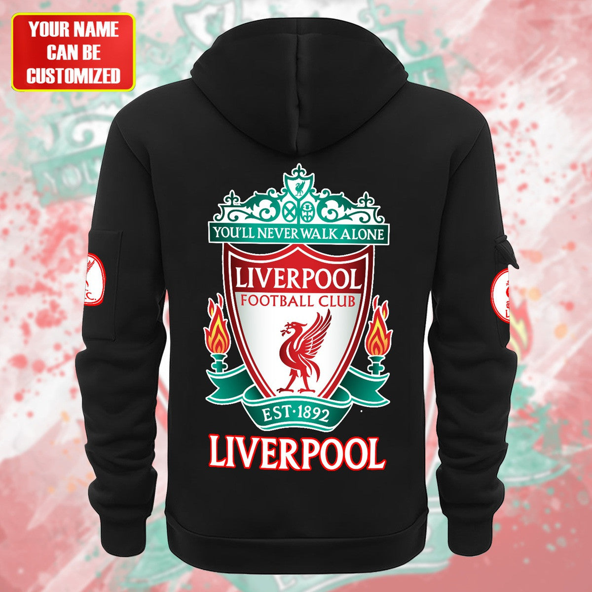 Personalized Liverpool F.C Zip-Hoodie Cotton Jacket P280804