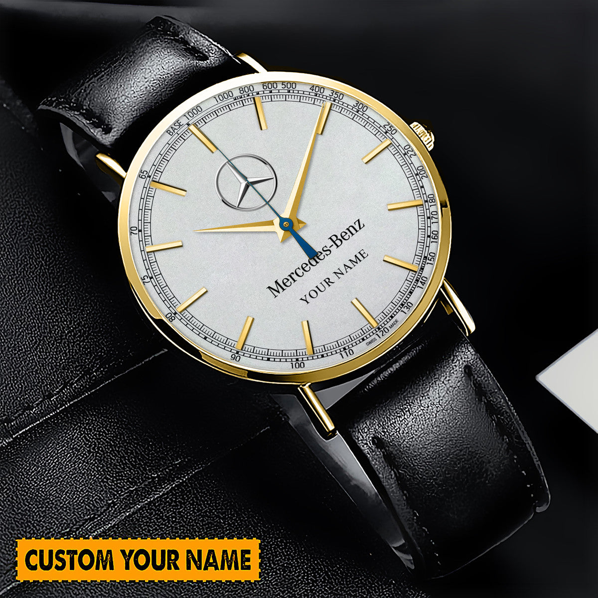 Personalized Merc Luxury Quartz Leather Watch P270801