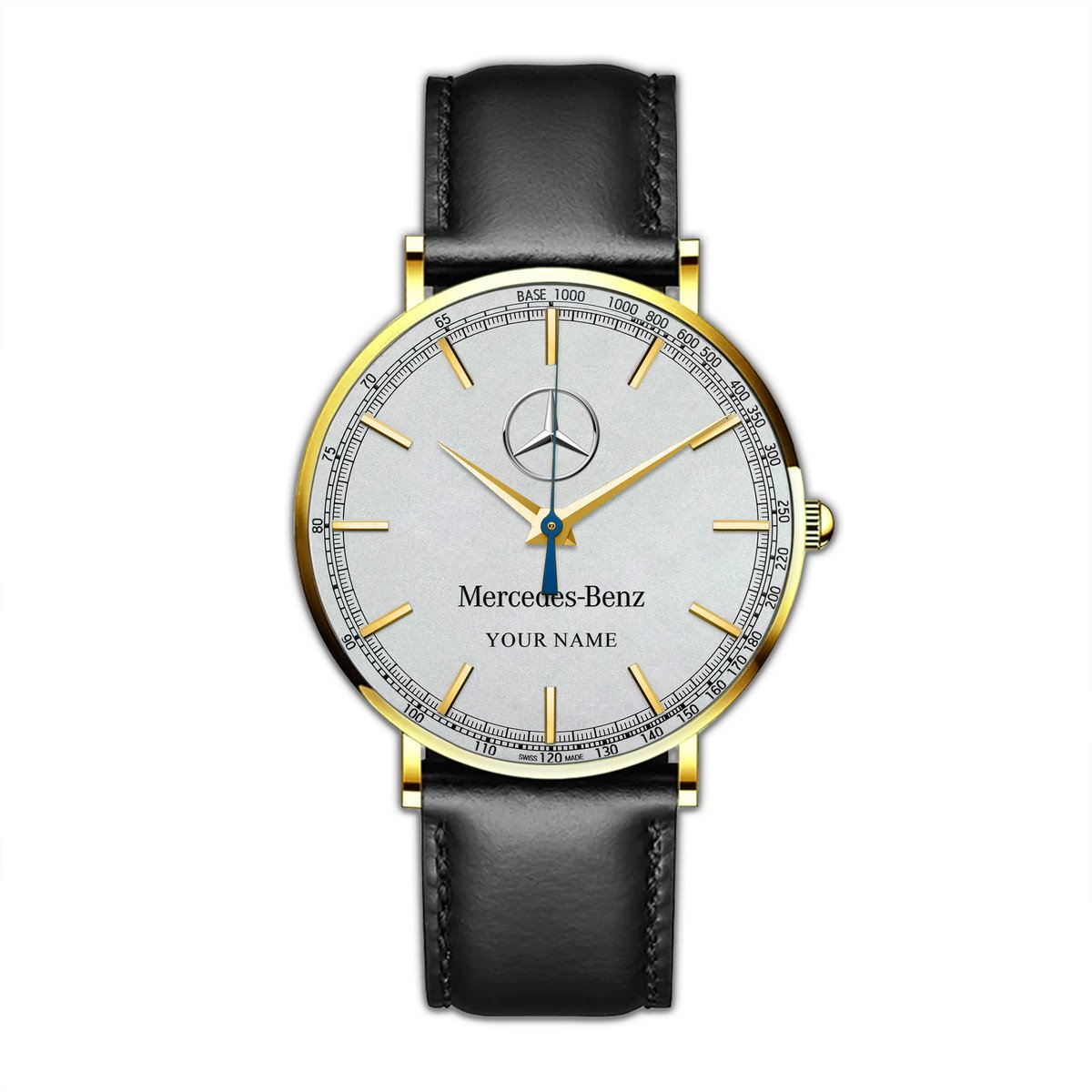 Personalized Merc Luxury Quartz Leather Watch P270801