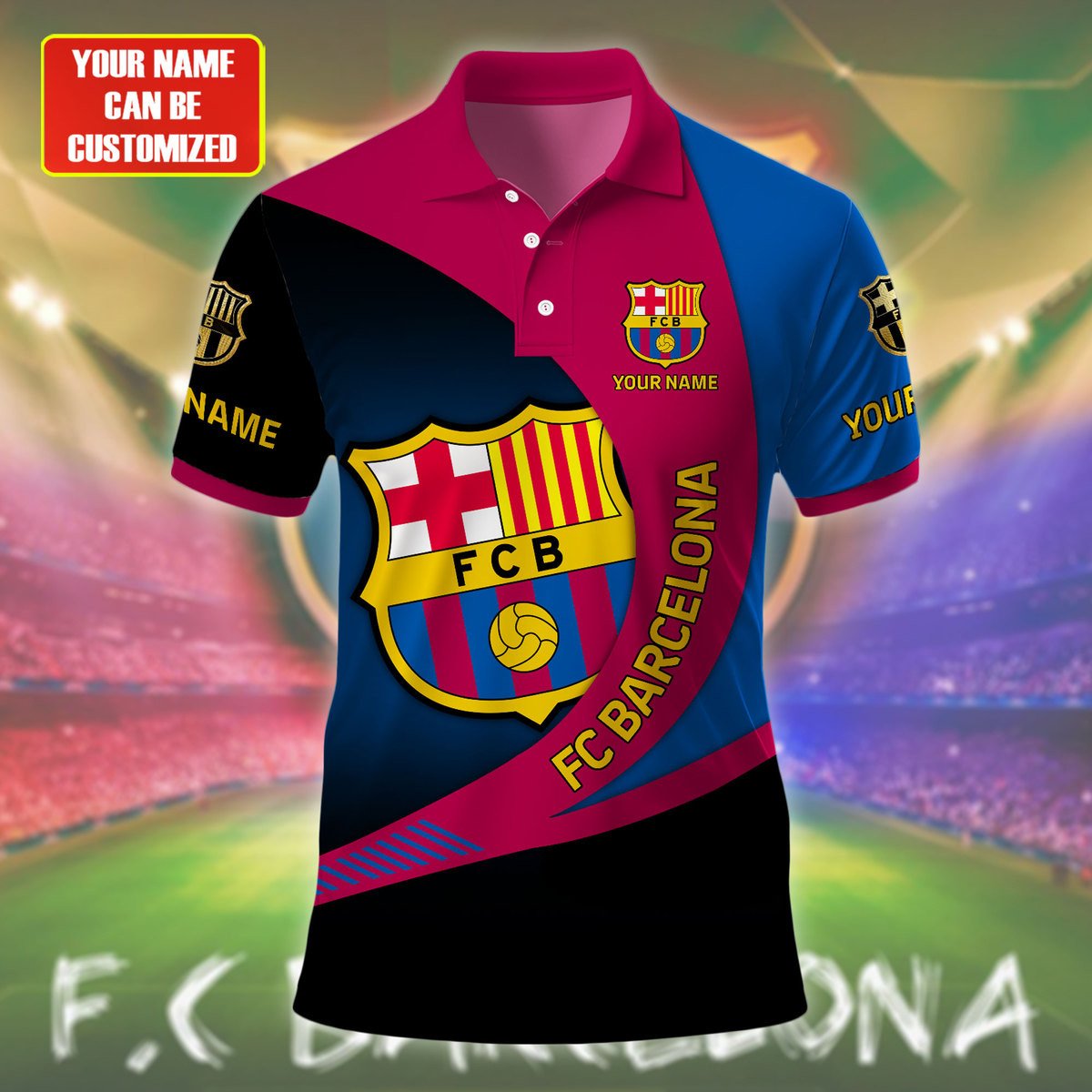 Personalized Barça 3D Full Printing Set , Barça Shirt ,Barça Shirt , Hoodie , Short ,Polo ,hawaii , ... QB260801