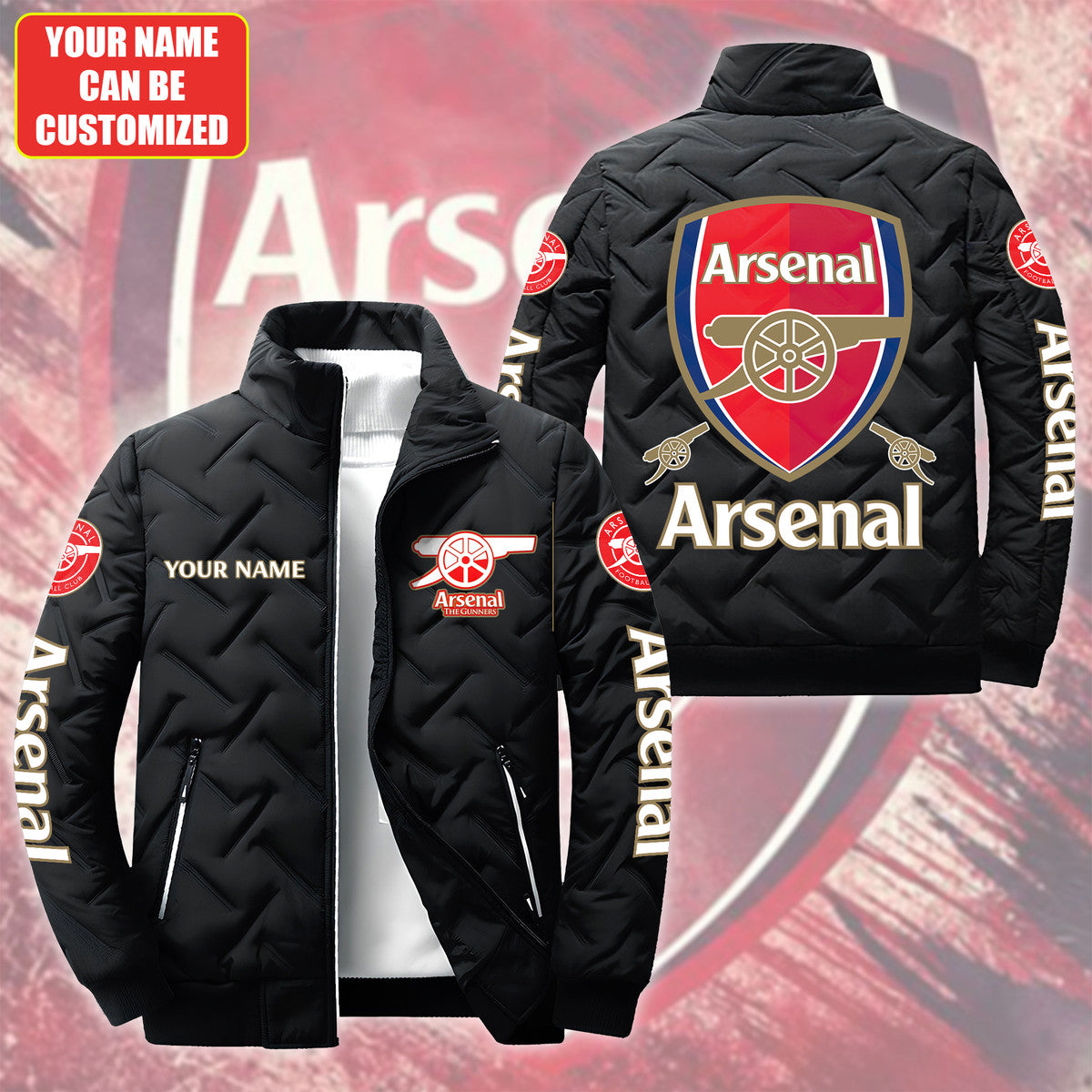 Arsenal The Gunners Puffer Jacket Q280804