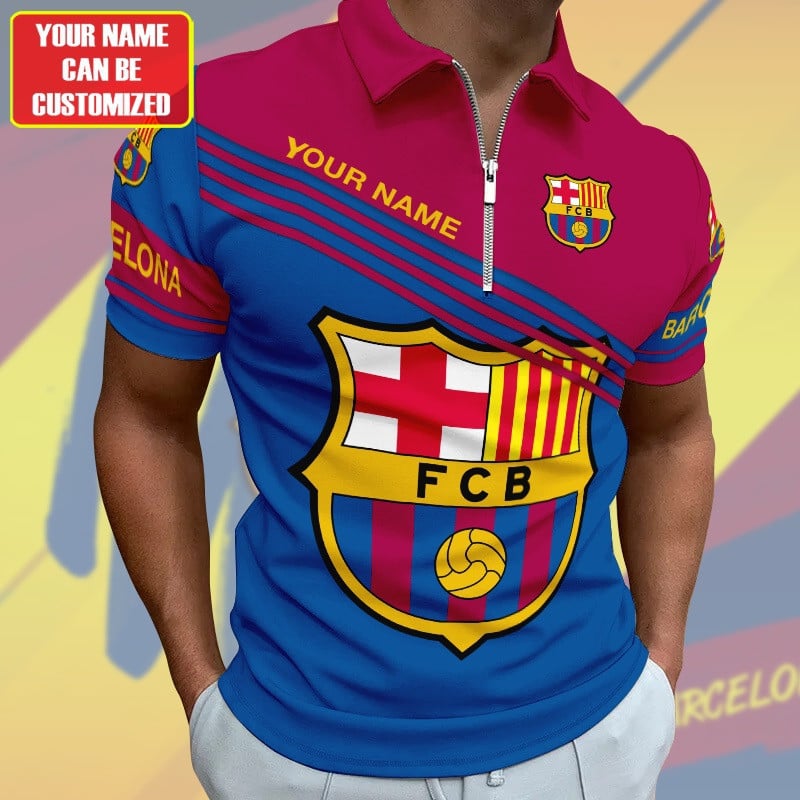 Personalized Barcelona FC 3D Full Printing Set , Barcelona FC Shirt , Barcelona FC Set , Zipper Polo, Hoodie , Short , Polo , hawaii , ... P280804