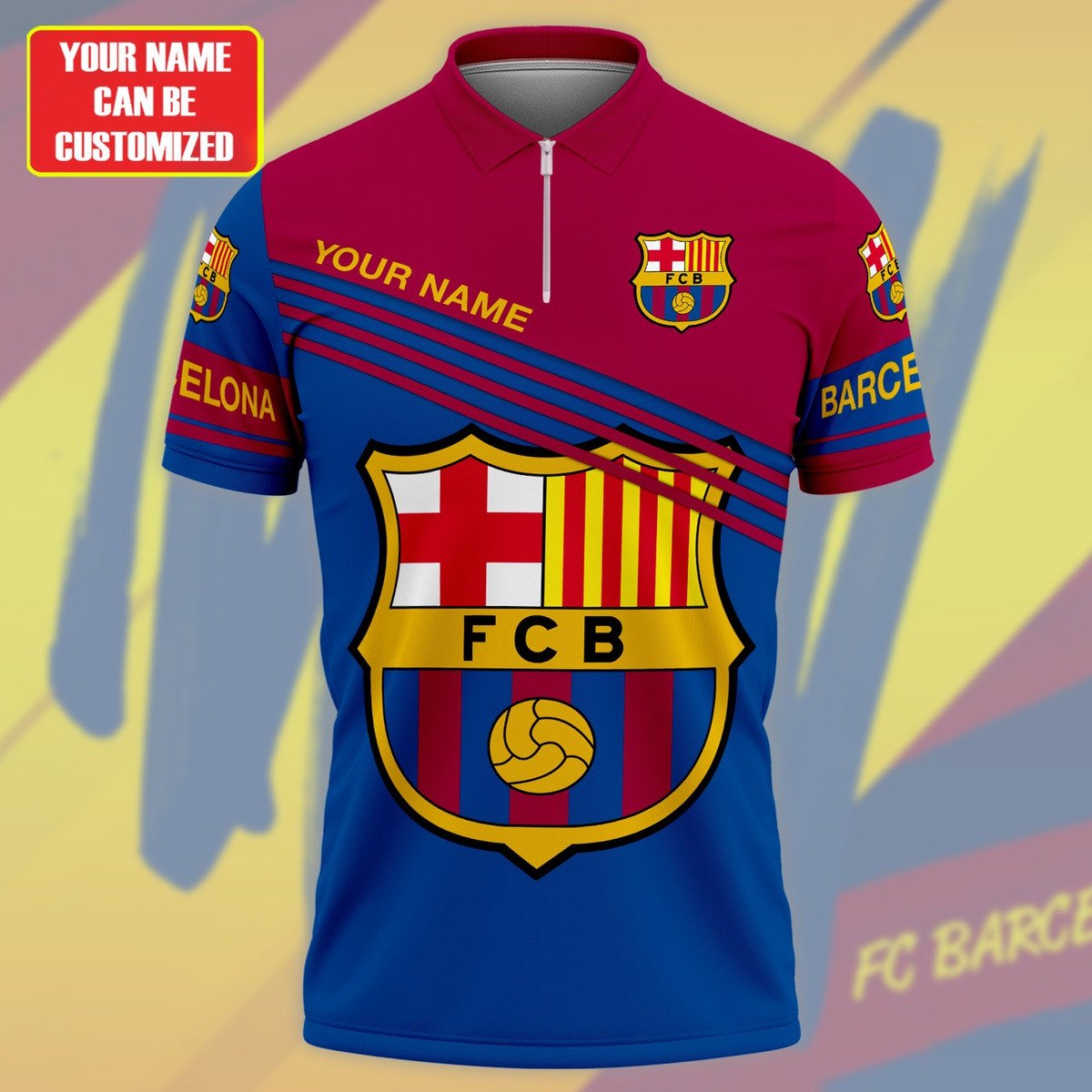 Personalized Barcelona FC 3D Full Printing Set , Barcelona FC Shirt , Barcelona FC Set , Zipper Polo, Hoodie , Short , Polo , hawaii , ... P280804
