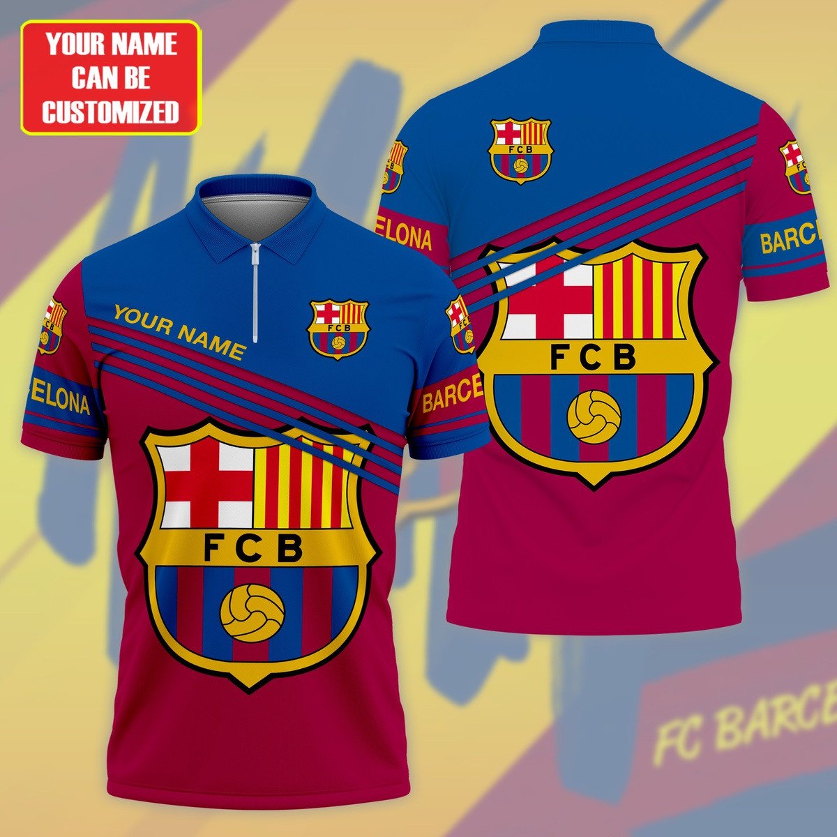 Personalized Barcelona FC 3D Full Printing Set , Barcelona FC Shirt , Barcelona FC Set , Zipper Polo, Hoodie , Short , Polo , hawaii , ... P280804