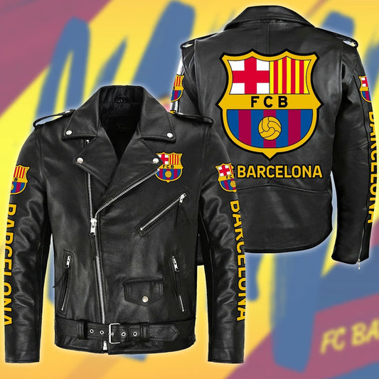 Barcelona Zipper Vintage Leather Jacket S290801
