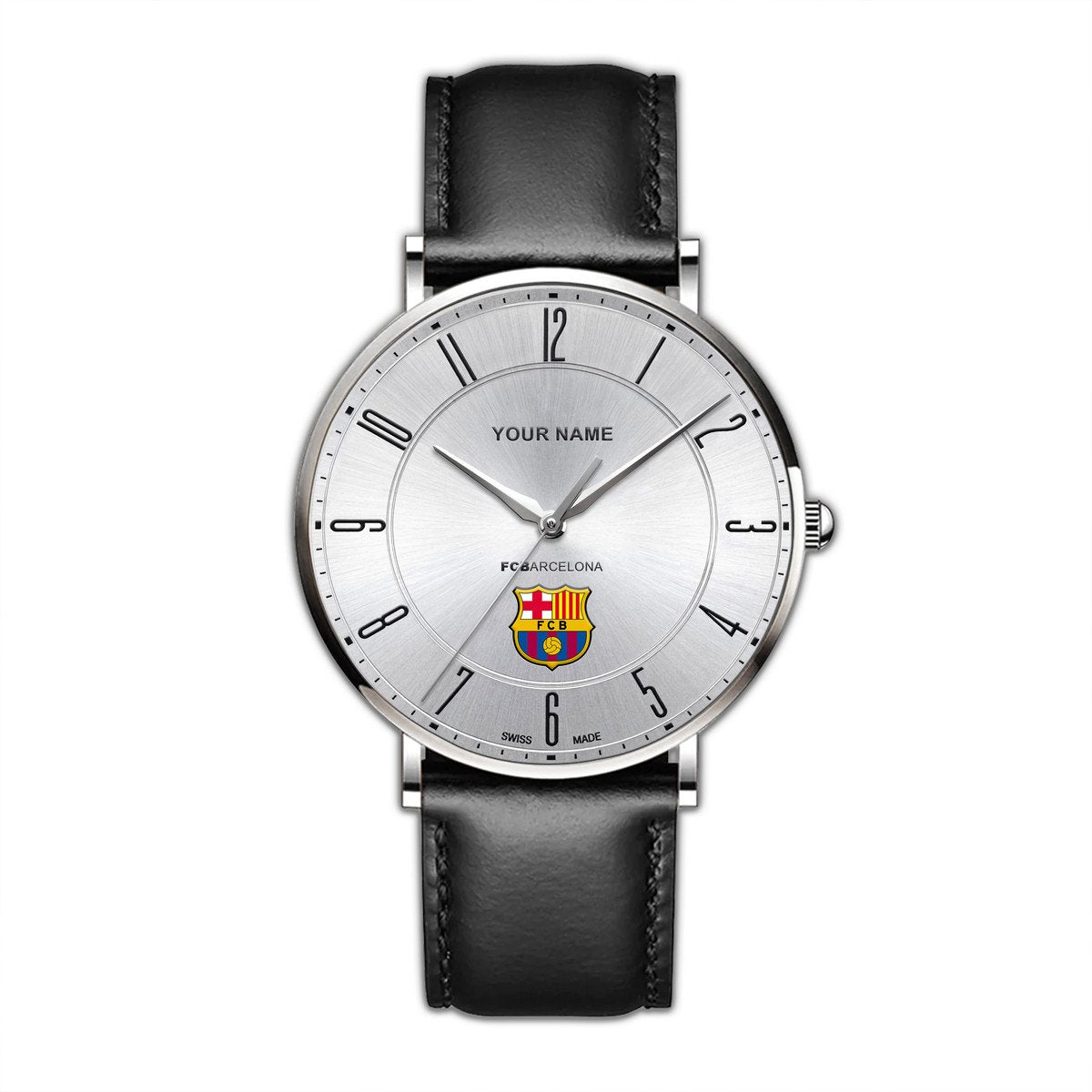 Personalized Barca Q2 Luxury Quartz Leather Watch Q230805