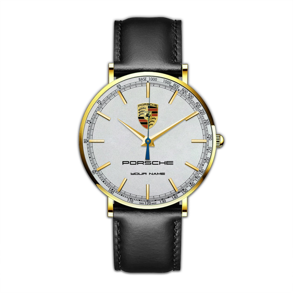Personalized Pors Luxury Quartz Leather Watch P300801