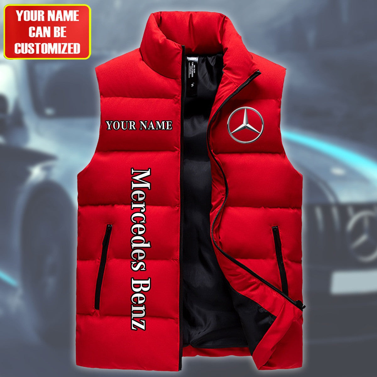 Personalized Merc Sleeveless Windproof Puffer Jacket P300803