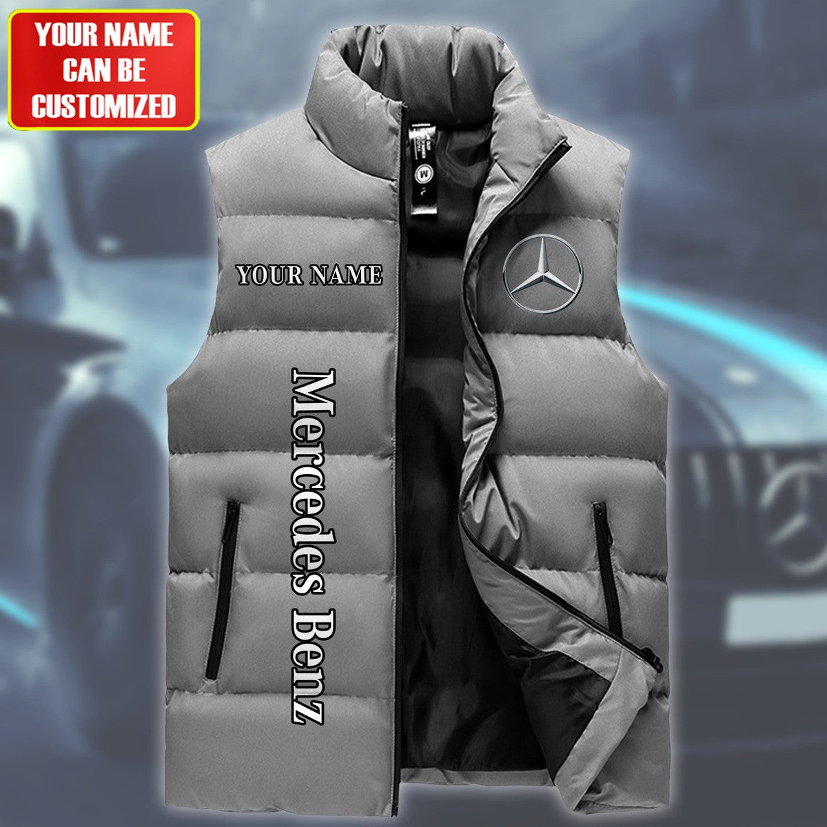 Personalized Merc Sleeveless Windproof Puffer Jacket P300803