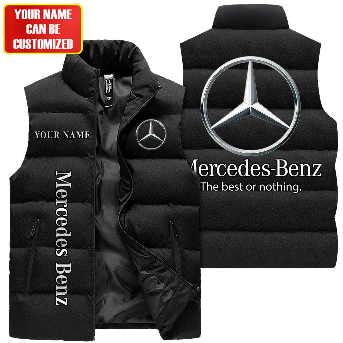 Personalized Merc Sleeveless Windproof Puffer Jacket P300803