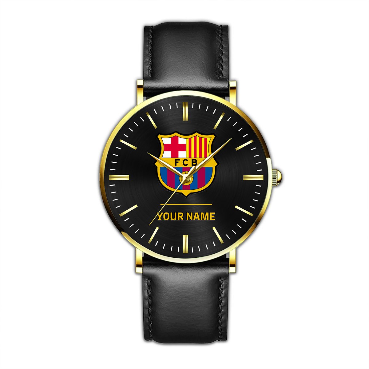 Personalized Barca Q3 Luxury Quartz Leather Watch Q040905