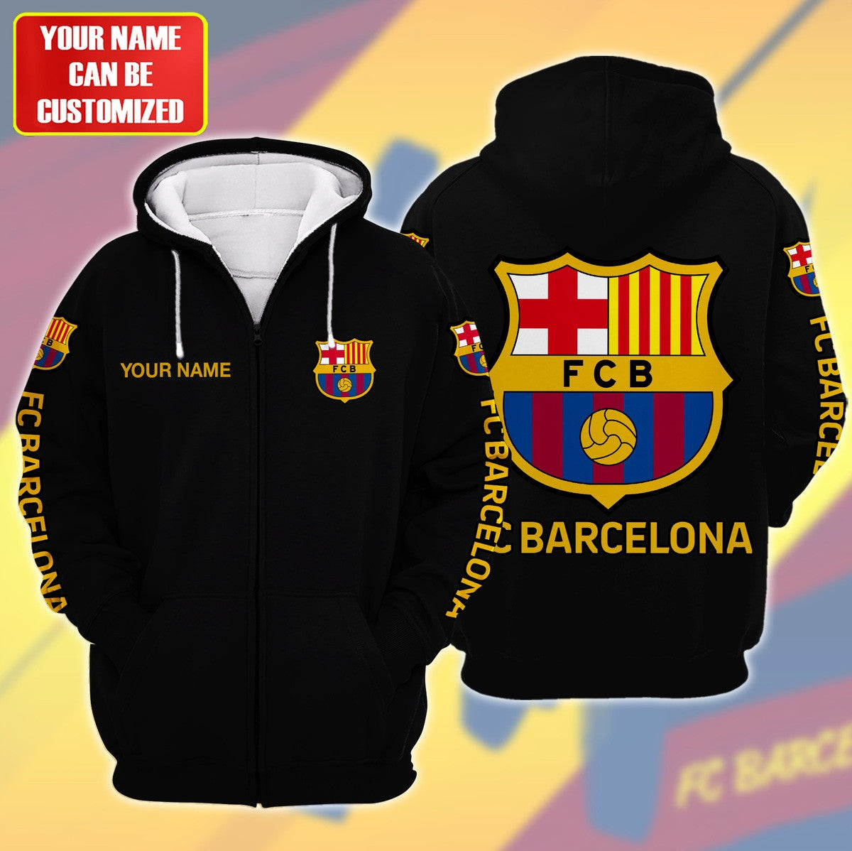 Personalized Barça Fleece 3D All Over Printed Unisex Shirt S040908