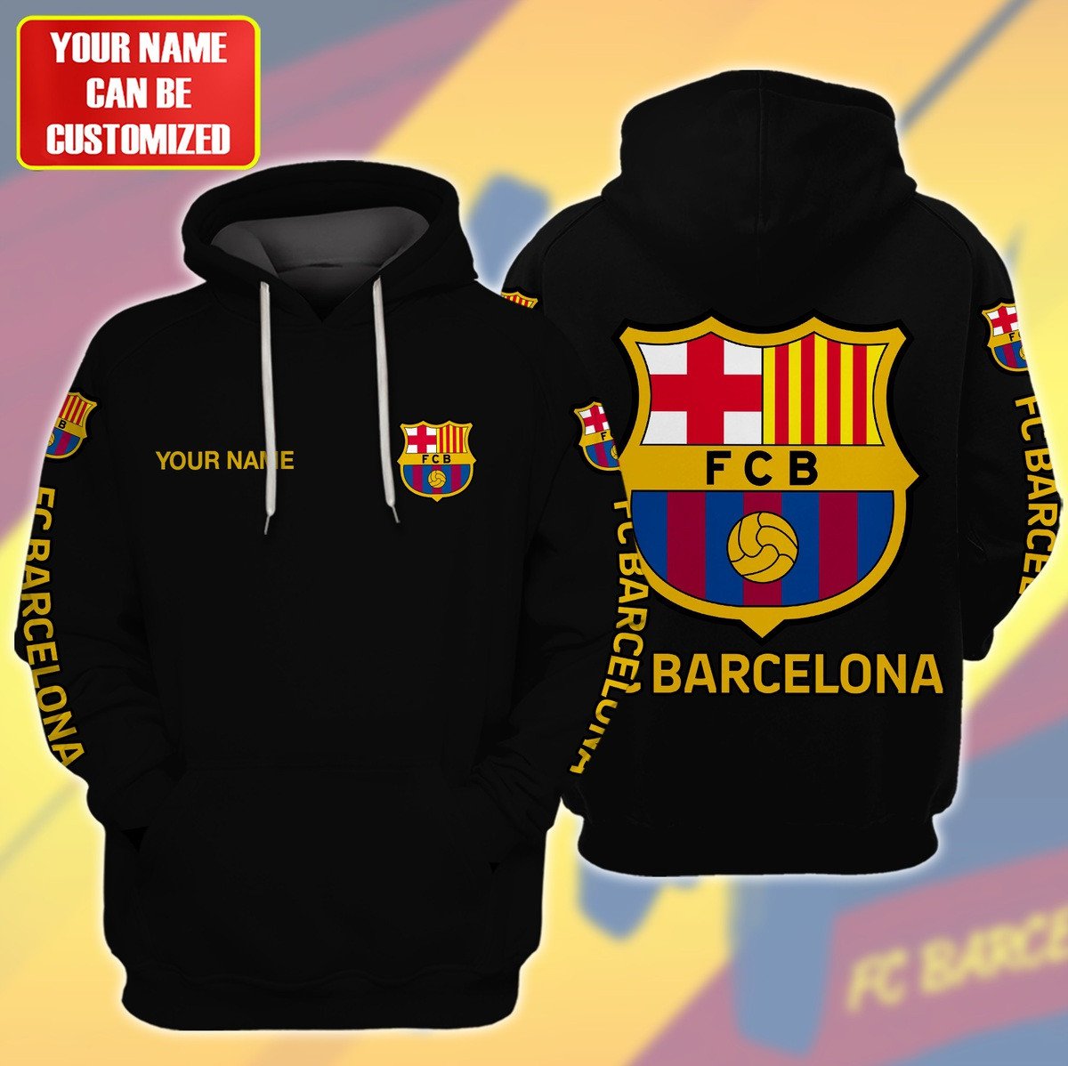 Personalized Barça Fleece 3D All Over Printed Unisex Shirt S040908