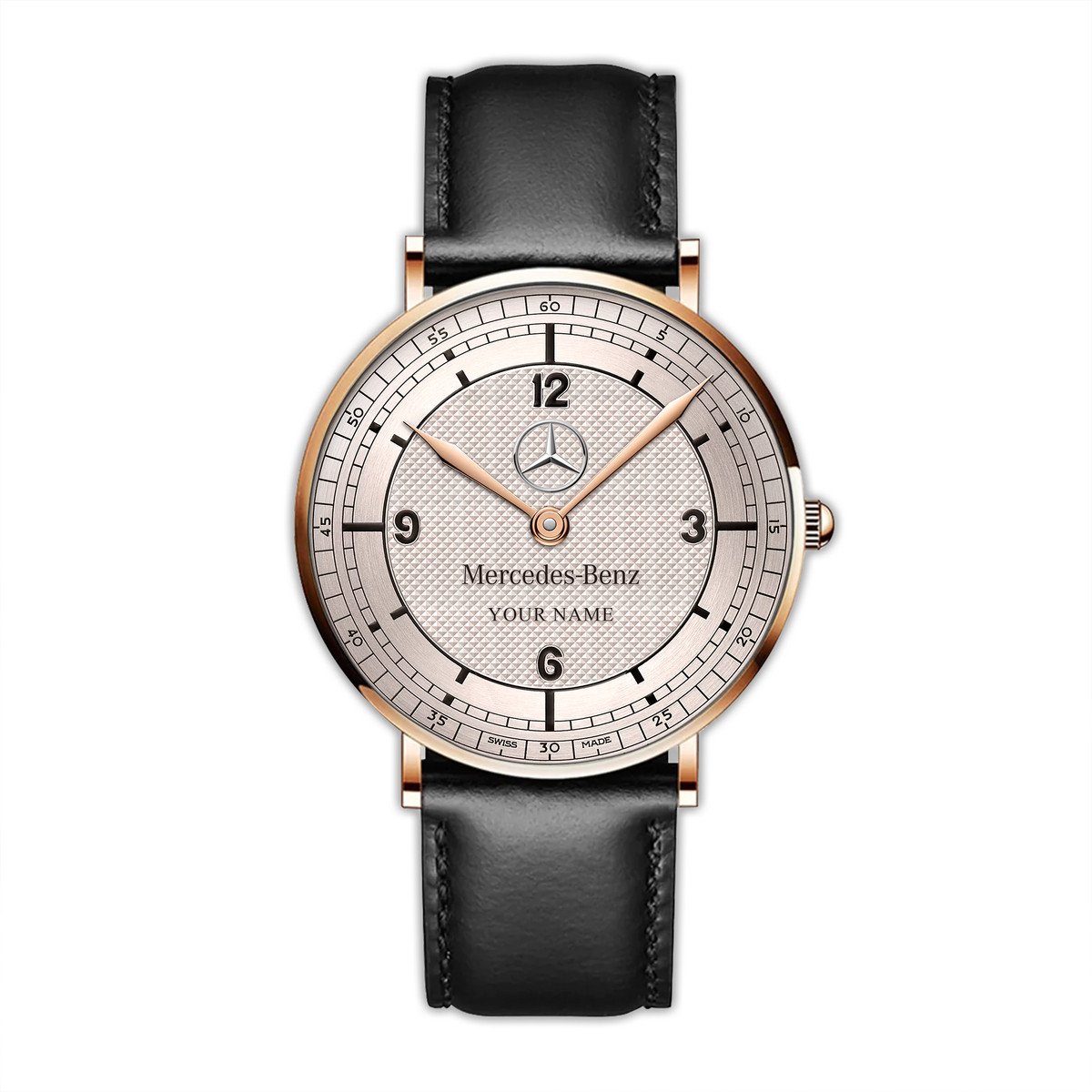 Personalized Merc Specialities Quartz Leather Watch P060901