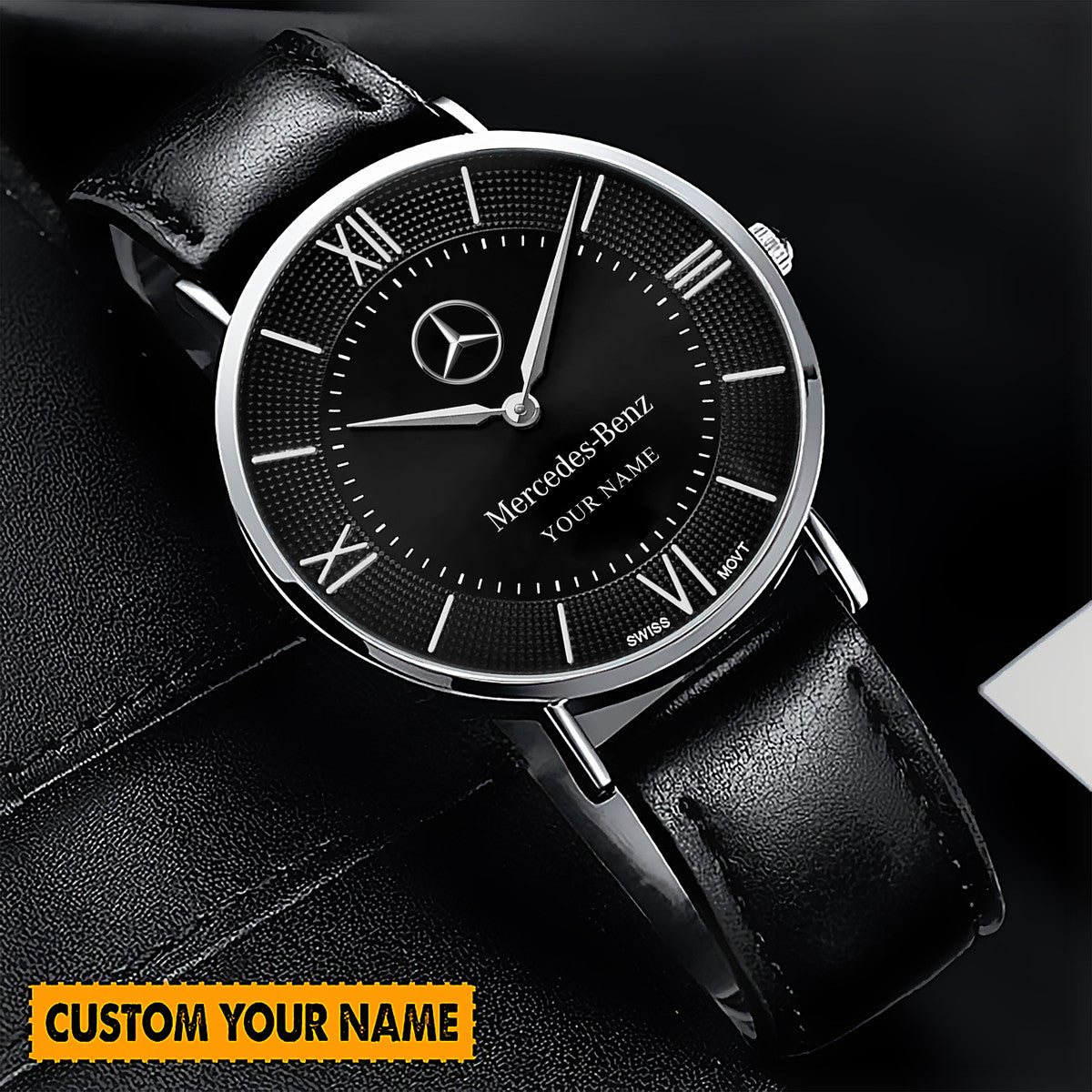 Personalized Merc Luxury Quartz Leather Watch QB110905