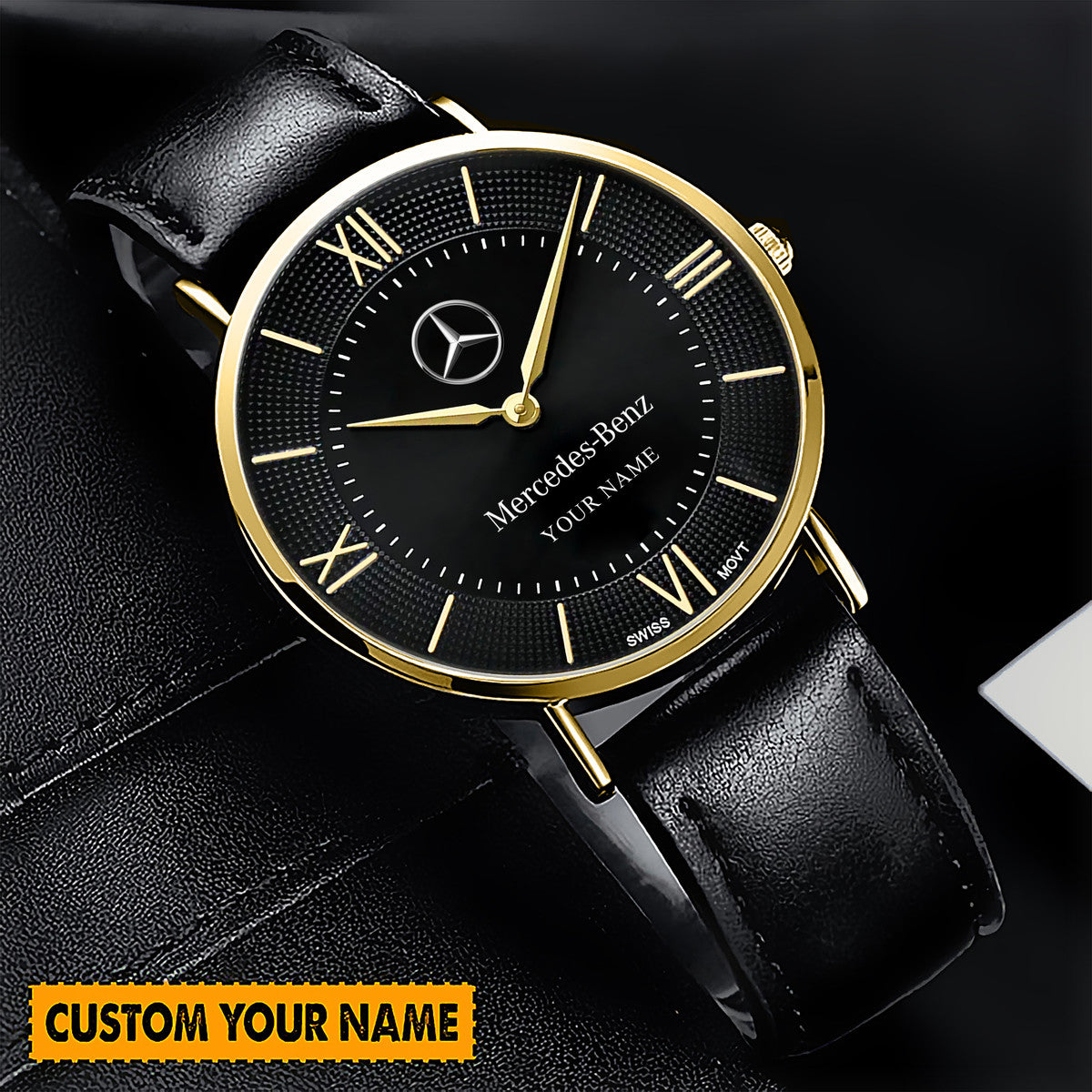 Personalized Merc Luxury Quartz Leather Watch QB110905