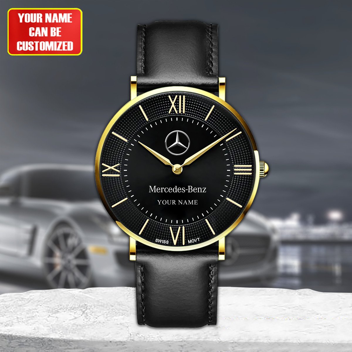 Personalized Merc Luxury Quartz Leather Watch QB110905