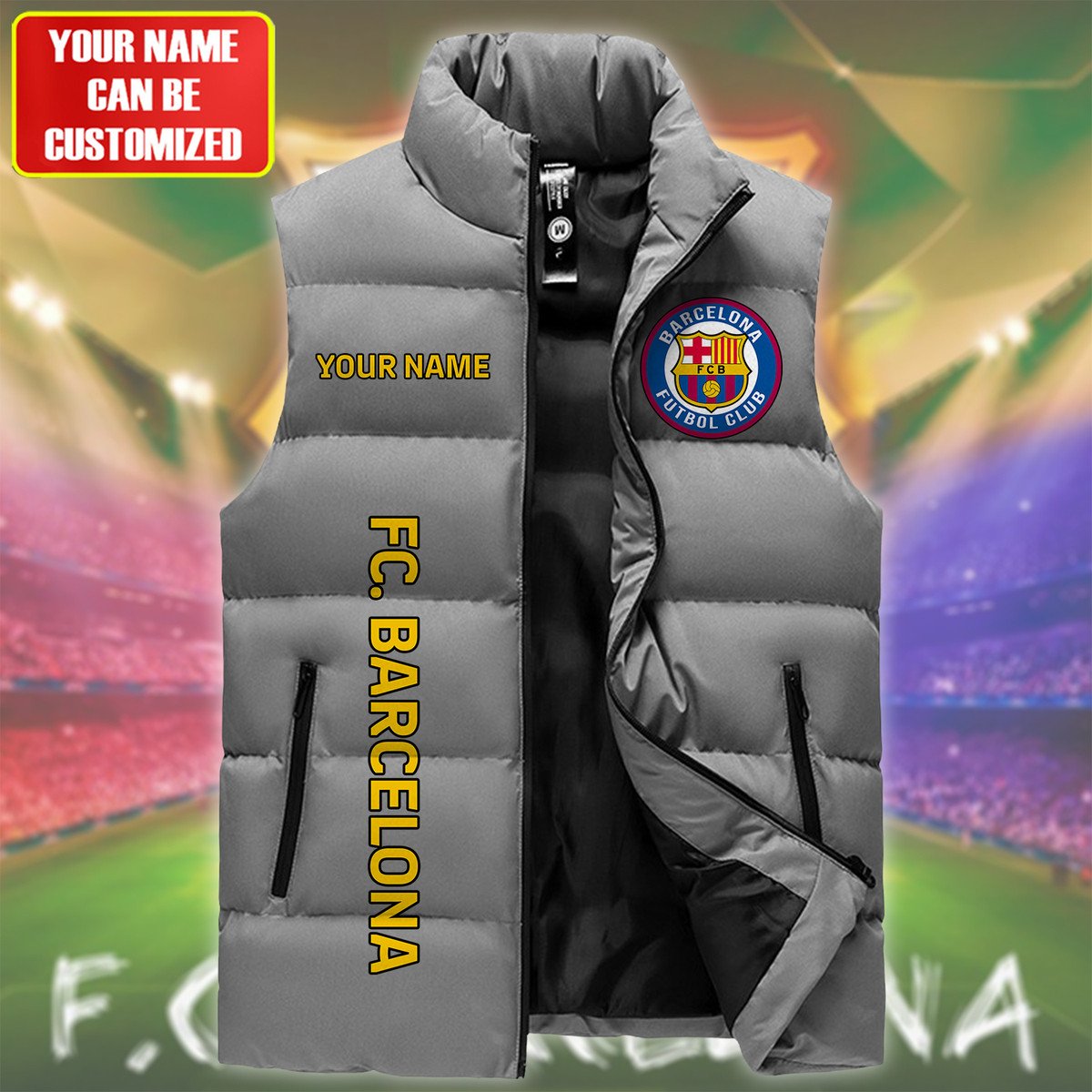 Barça Sleeveless Windproof Puffer Jacket Q120905