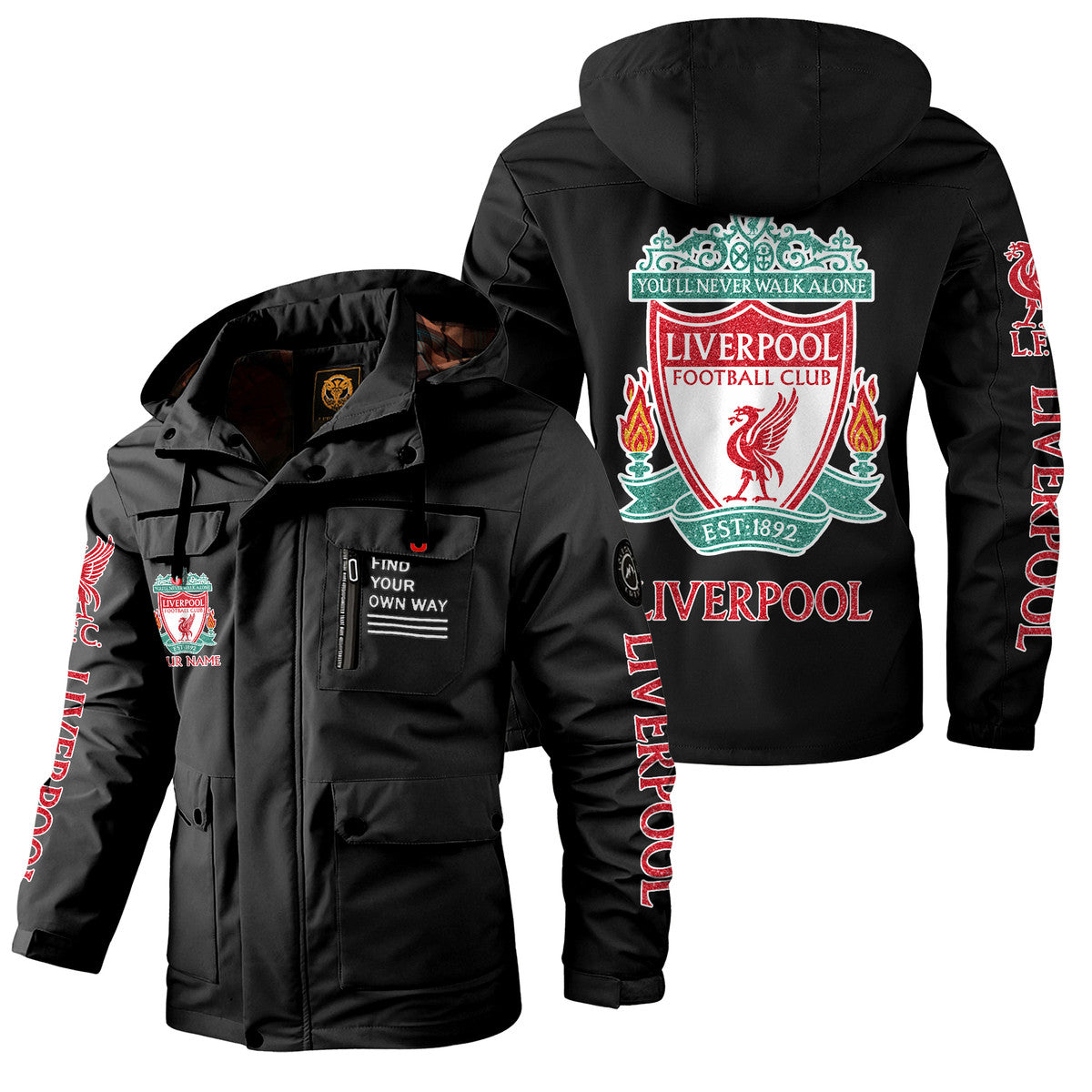 Liverpool Windbreaker Hooded Jacket Q120906