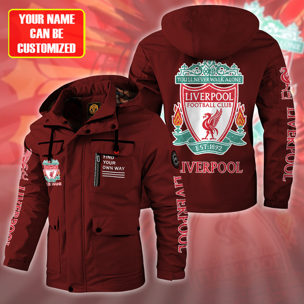 Liverpool Windbreaker Hooded Jacket Q120906