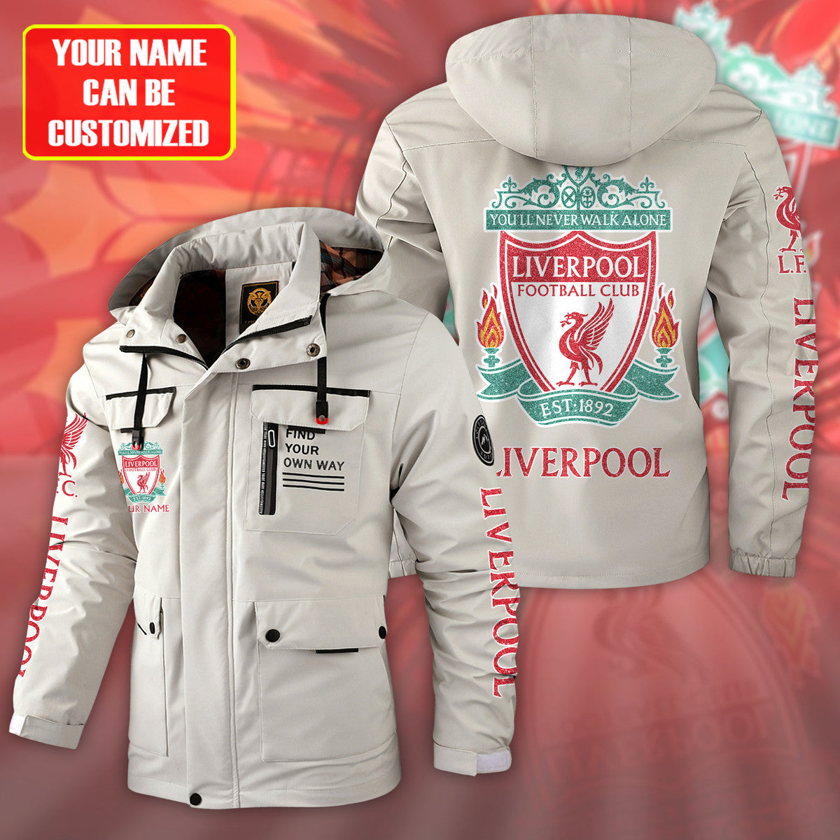 Liverpool Windbreaker Hooded Jacket Q120906