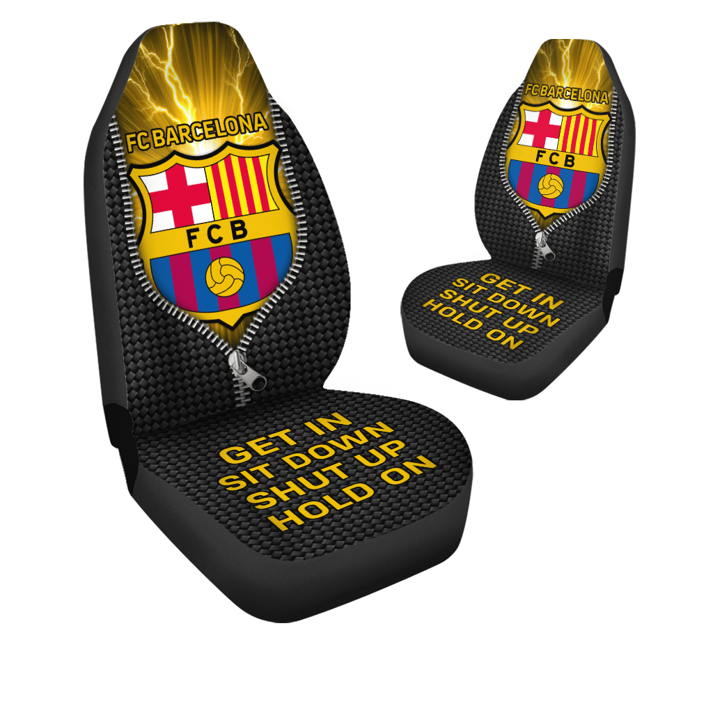 Barca Lightning Hold on Funny Car Seat Covers Universal Fit Set 2 Q110908