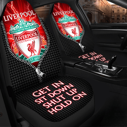 Liverpool Lightning Hold on Funny Car Seat Covers Universal Fit Set 2 Q110907